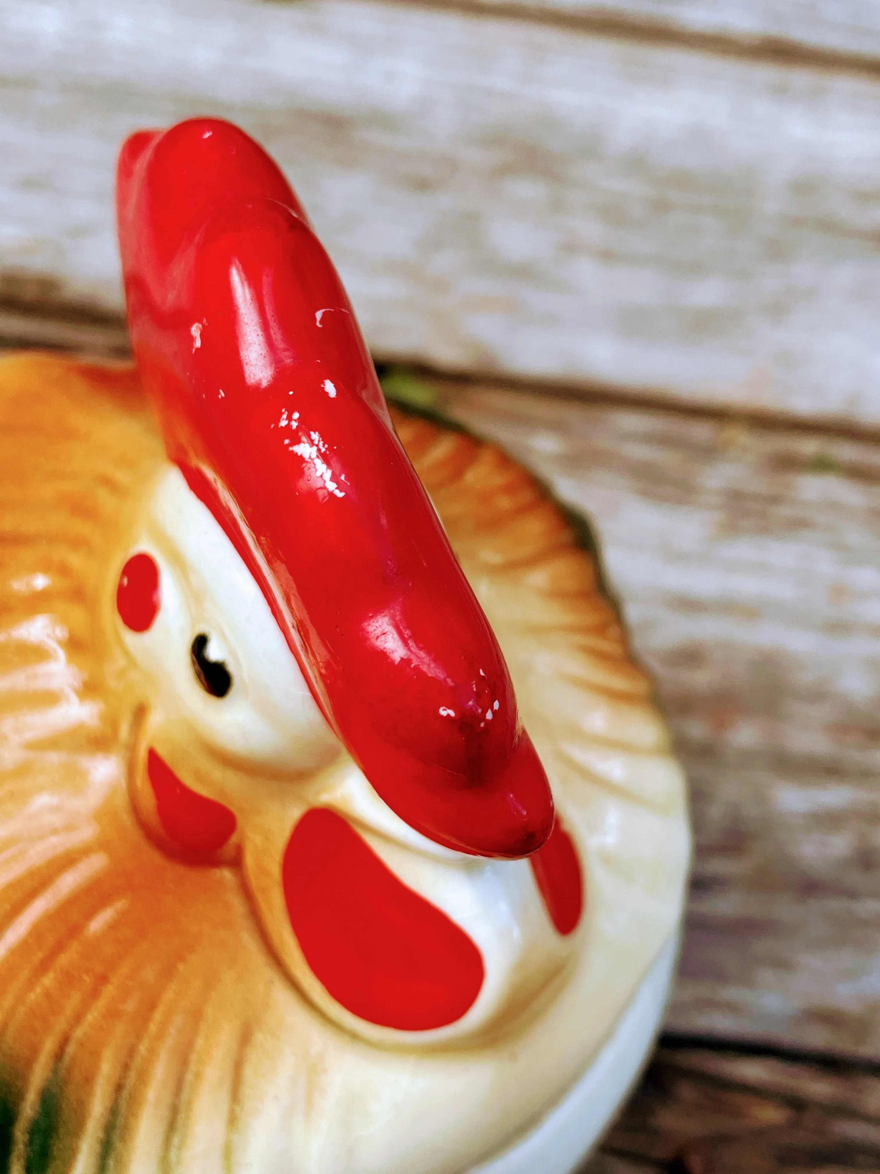 50s Chicken Rooster Ceramic Bank Farmhouse Primitive - Image 10