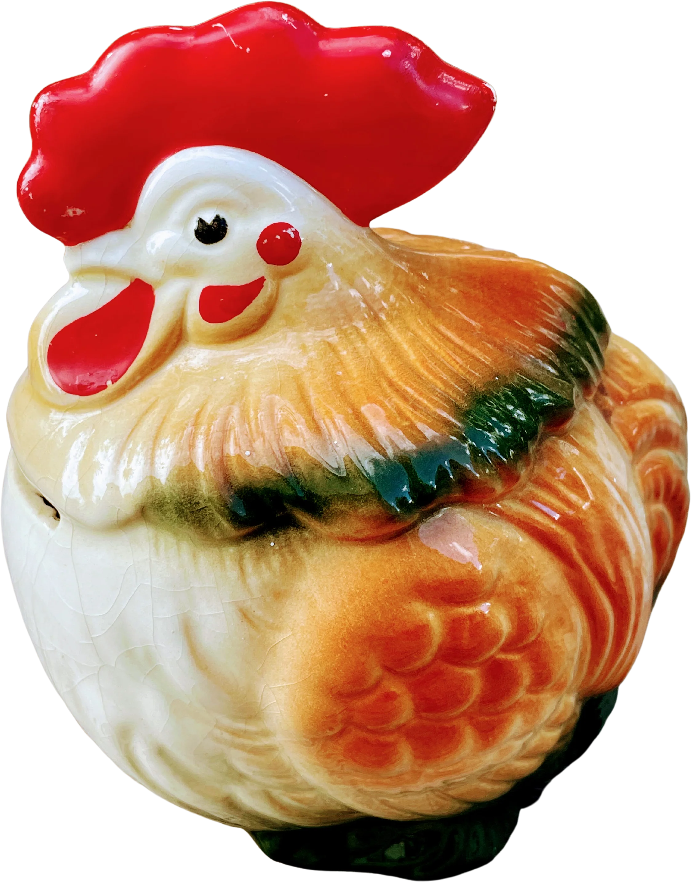 50s Chicken Rooster Ceramic Bank Farmhouse Primitive - Image 2