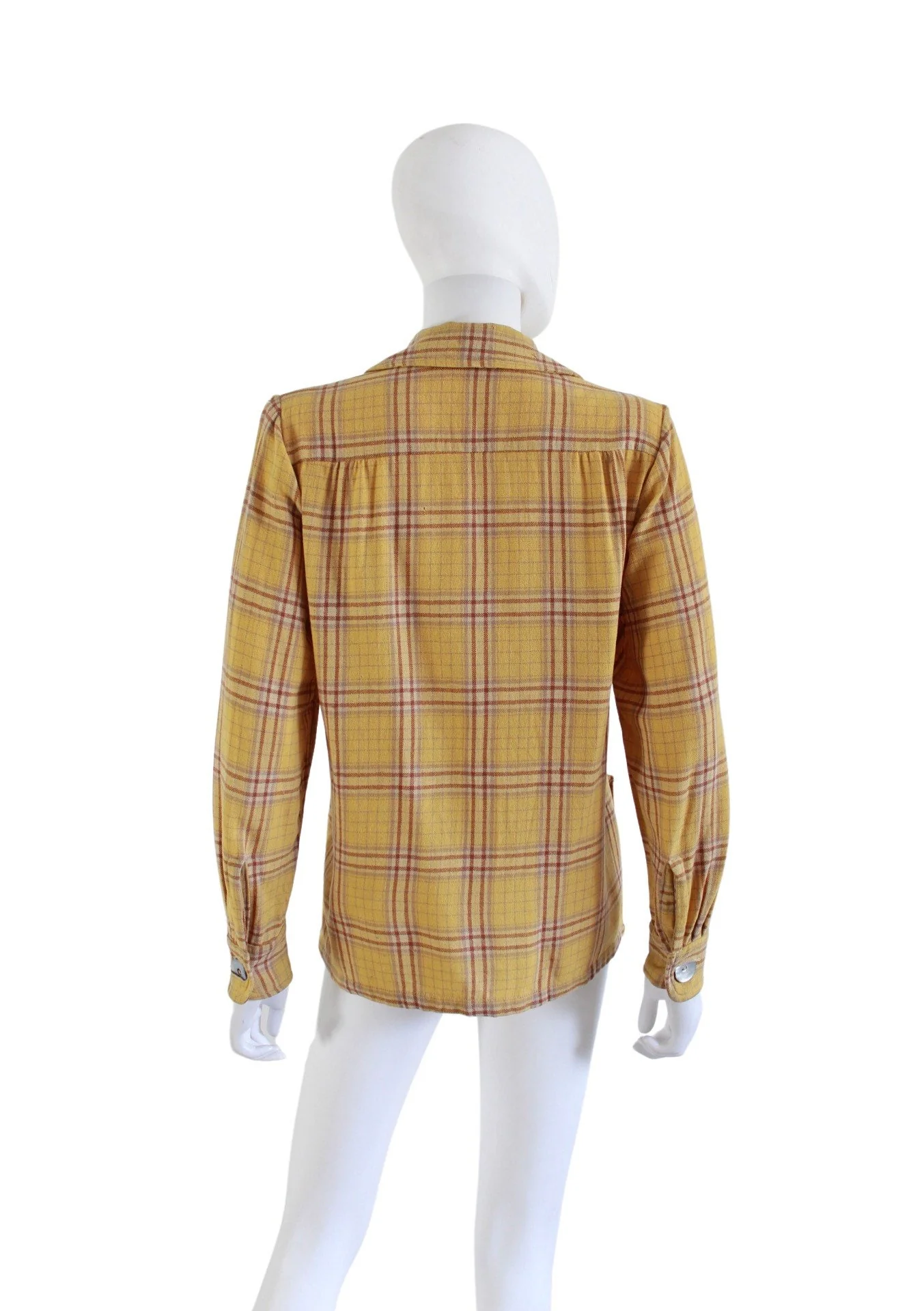 50s Chippewa Yellow and Orange Plaid Wool 49er Jacket Size Medium by Chippewa - Image 7