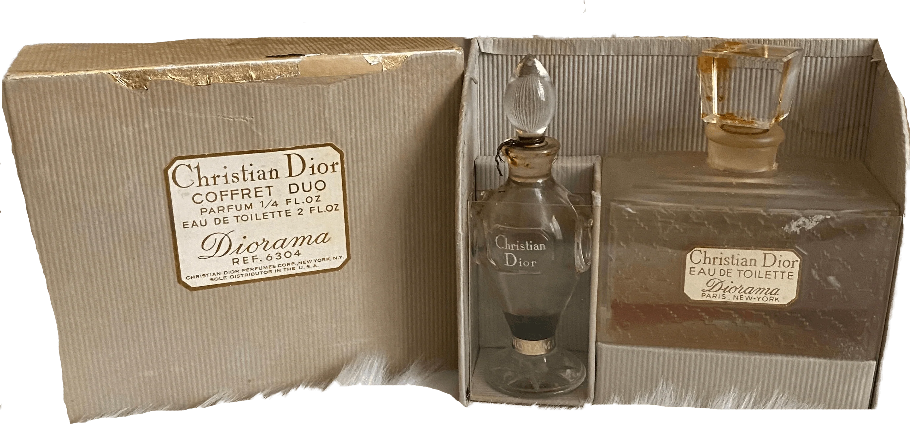 50s Christian Dior 1950 Coffret Duo Parfume Ref. 6304 By Christian Dior