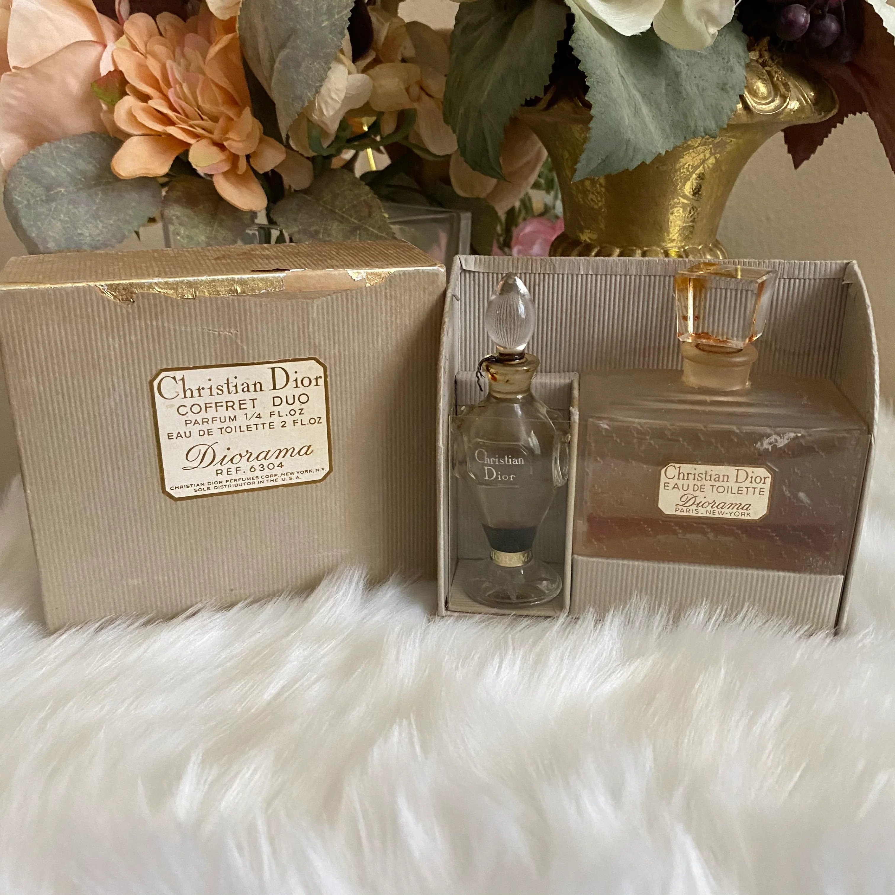 50s Christian Dior 1950 Coffret Duo Parfume Ref. 6304 By Christian Dior - Image 3