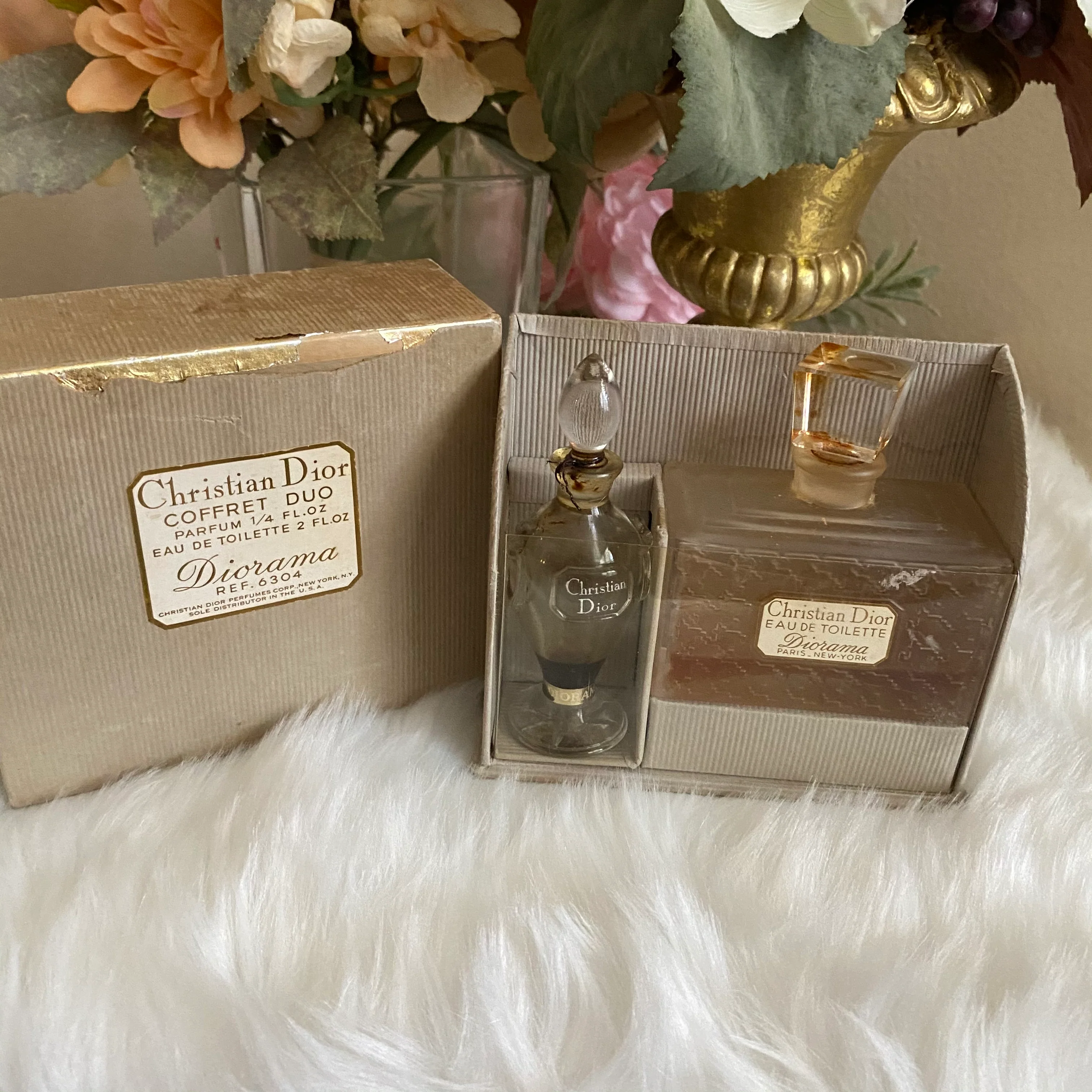 50s Christian Dior 1950 Coffret Duo Parfume Ref. 6304 By Christian Dior - Image 9