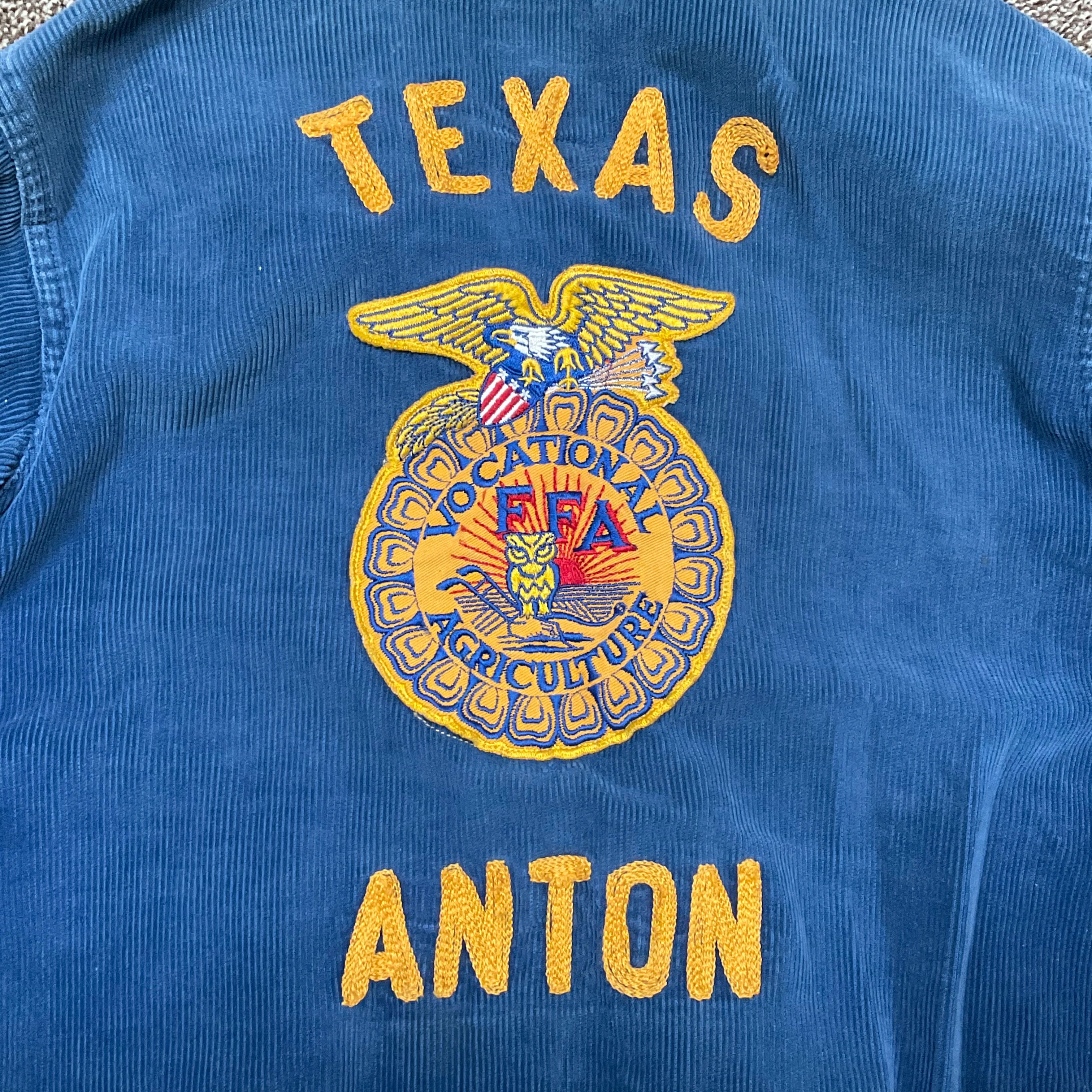 50s Corduroy Embroidered Texas Ffa Jacket By Ffa - Image 5