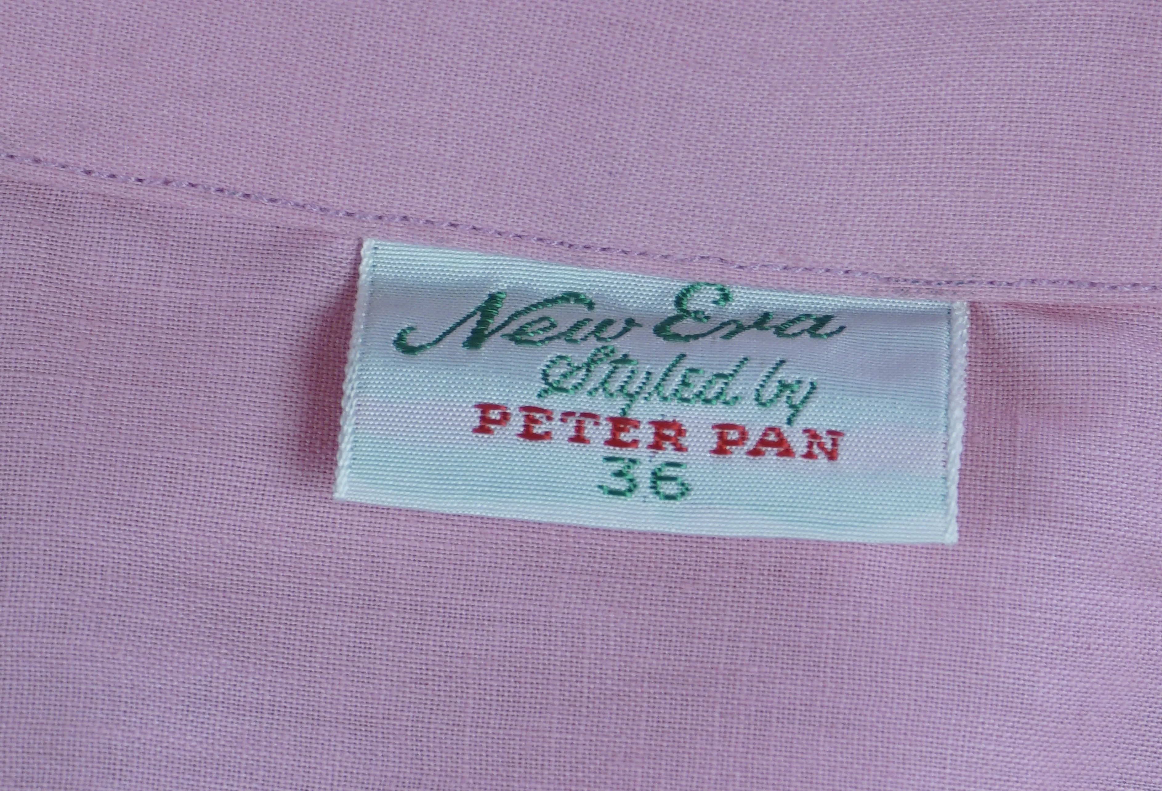 50s Deadstock Pink Cotton Sleeveless Blouse Shirt By New Era - Image 9