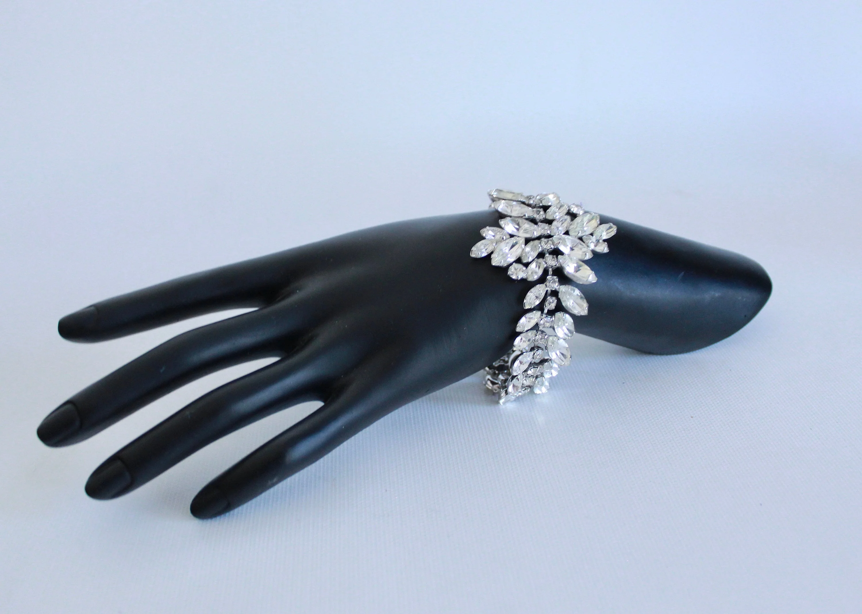 50s Diamante Rhinestone Cocktail Bracelet - Image 7
