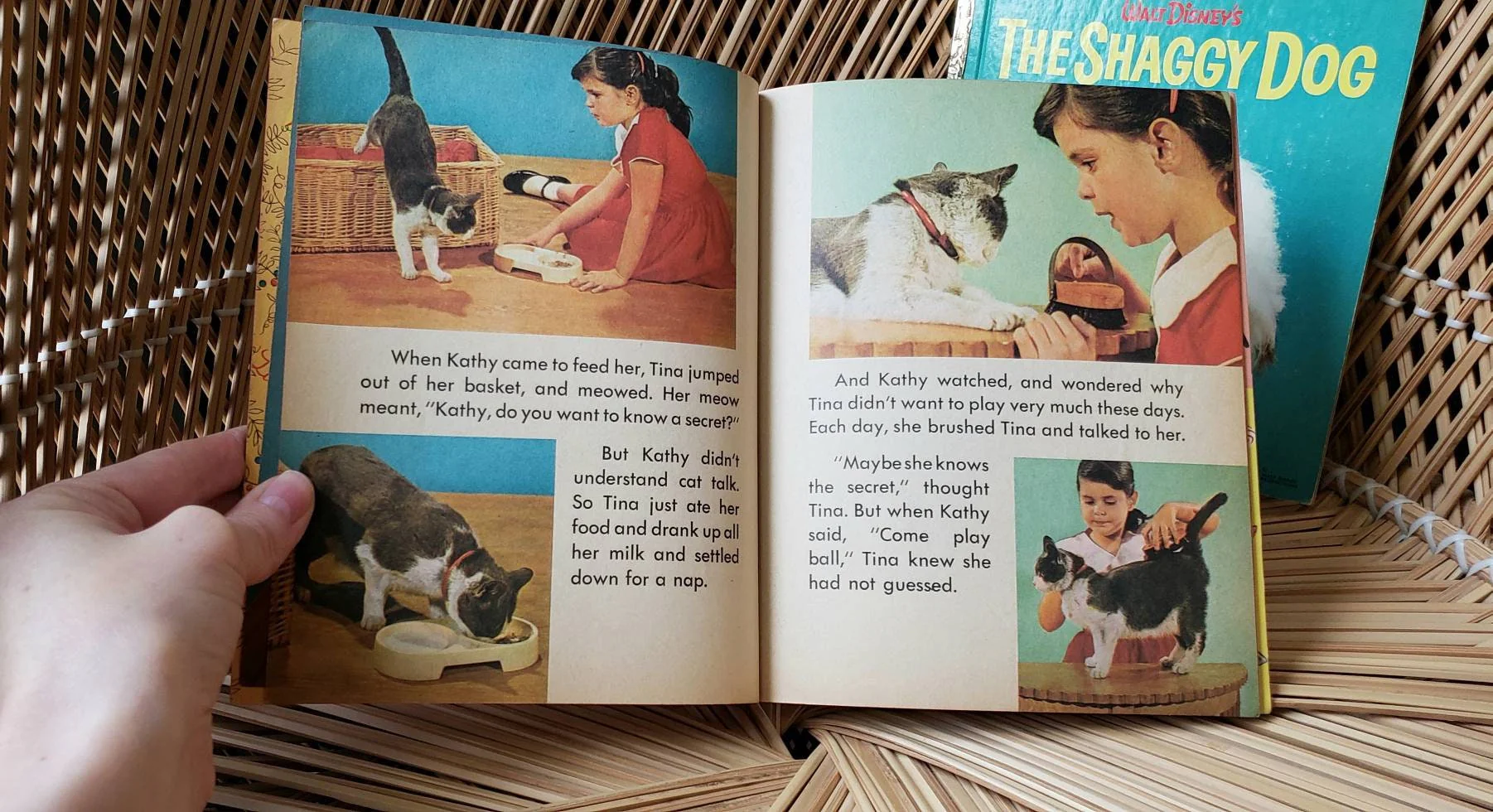 50s Dog and Cat Little Golden Books Set of 2 1957 The New Kittens and 1959 Disney's The Shaggy Dog by Walt Disney - Image 5