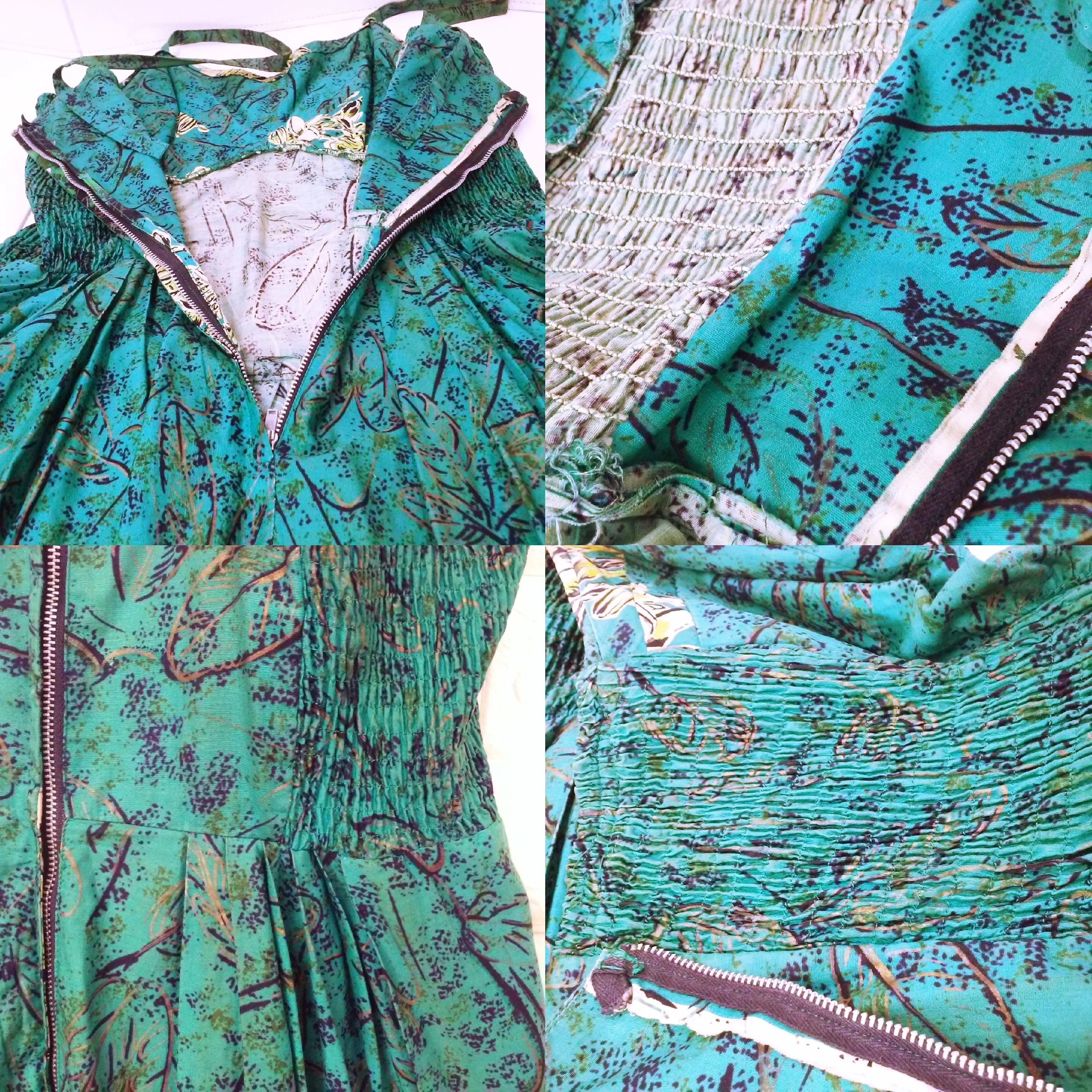 50s Fit N' Flare Mod Retro Swing Rockabilly Sun Dress By Quality Handmade Custom Handsewn Border Print Fabric - Image 11