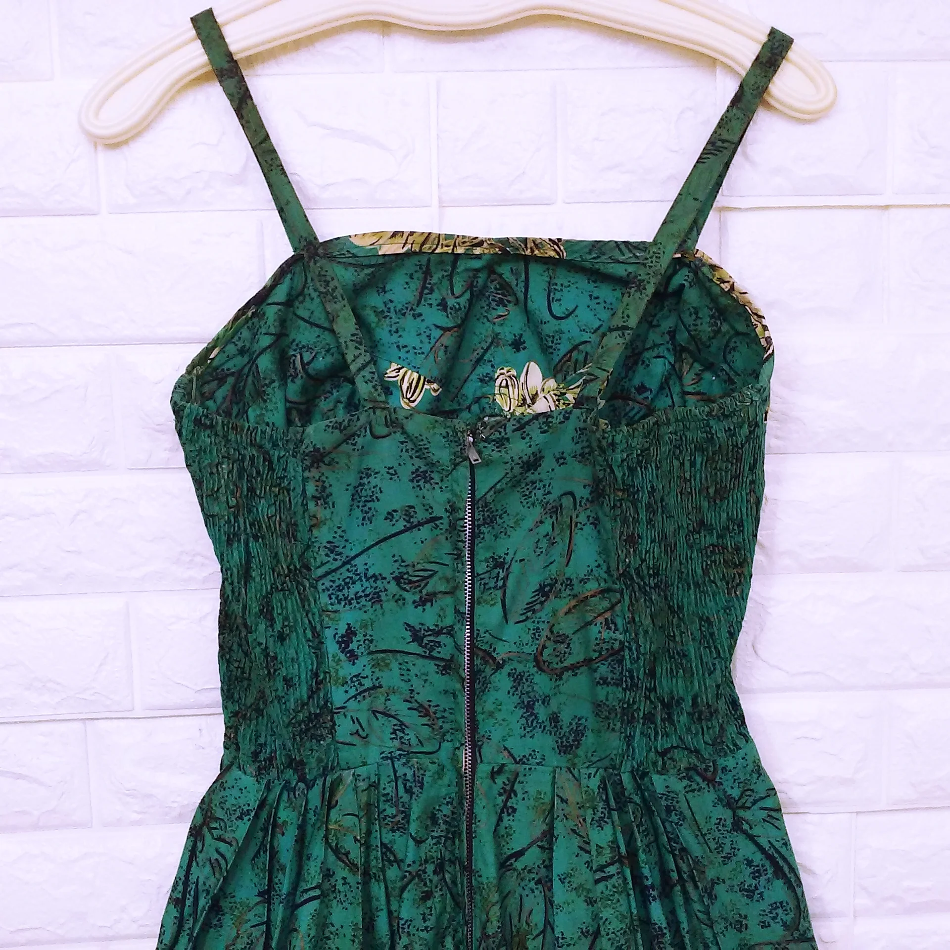 50s Fit N' Flare Mod Retro Swing Rockabilly Sun Dress By Quality Handmade Custom Handsewn Border Print Fabric - Image 16