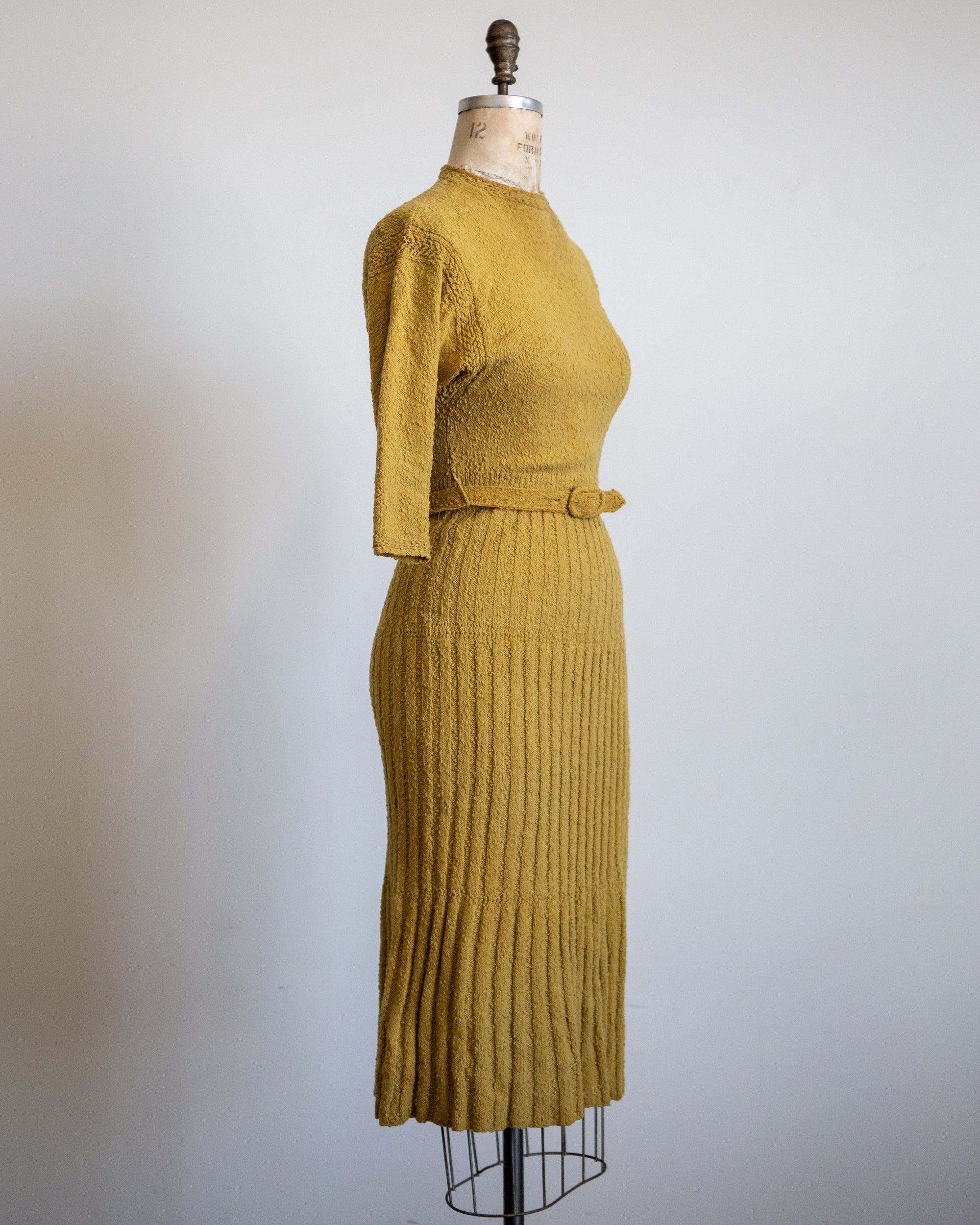 50s Flare Knit Dress By Lass O' Scotland - Image 4