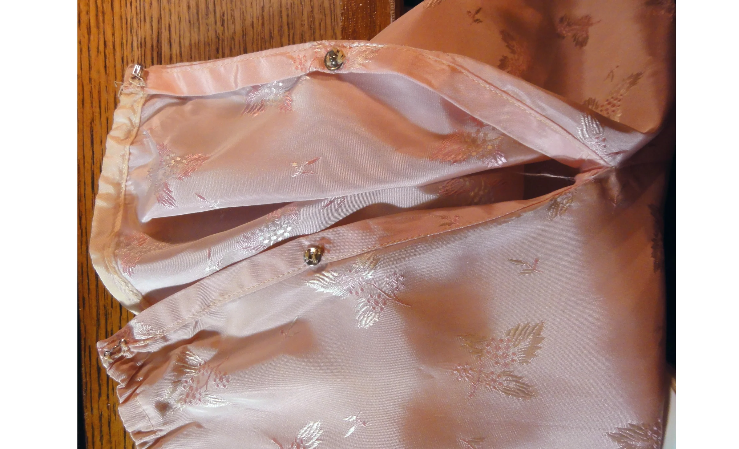 50s Full Skirt Pink Jacquard Lace Net Ruffle Petticoat By Cherie of Hollywood - Image 11
