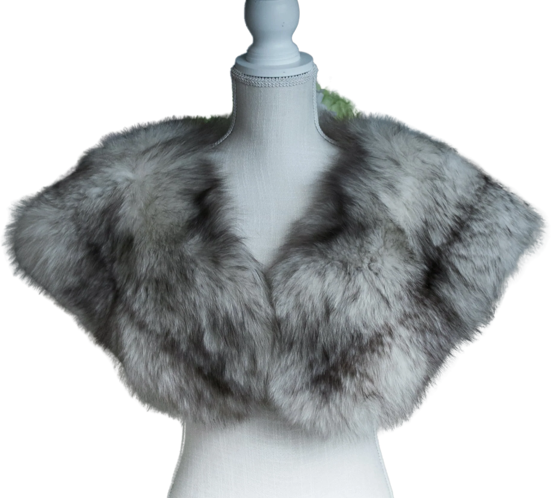 50s Glamorous Hollywood Luxury Genuine Vintage Norwegian Fox Fur Stole Wrap by EC Boughton