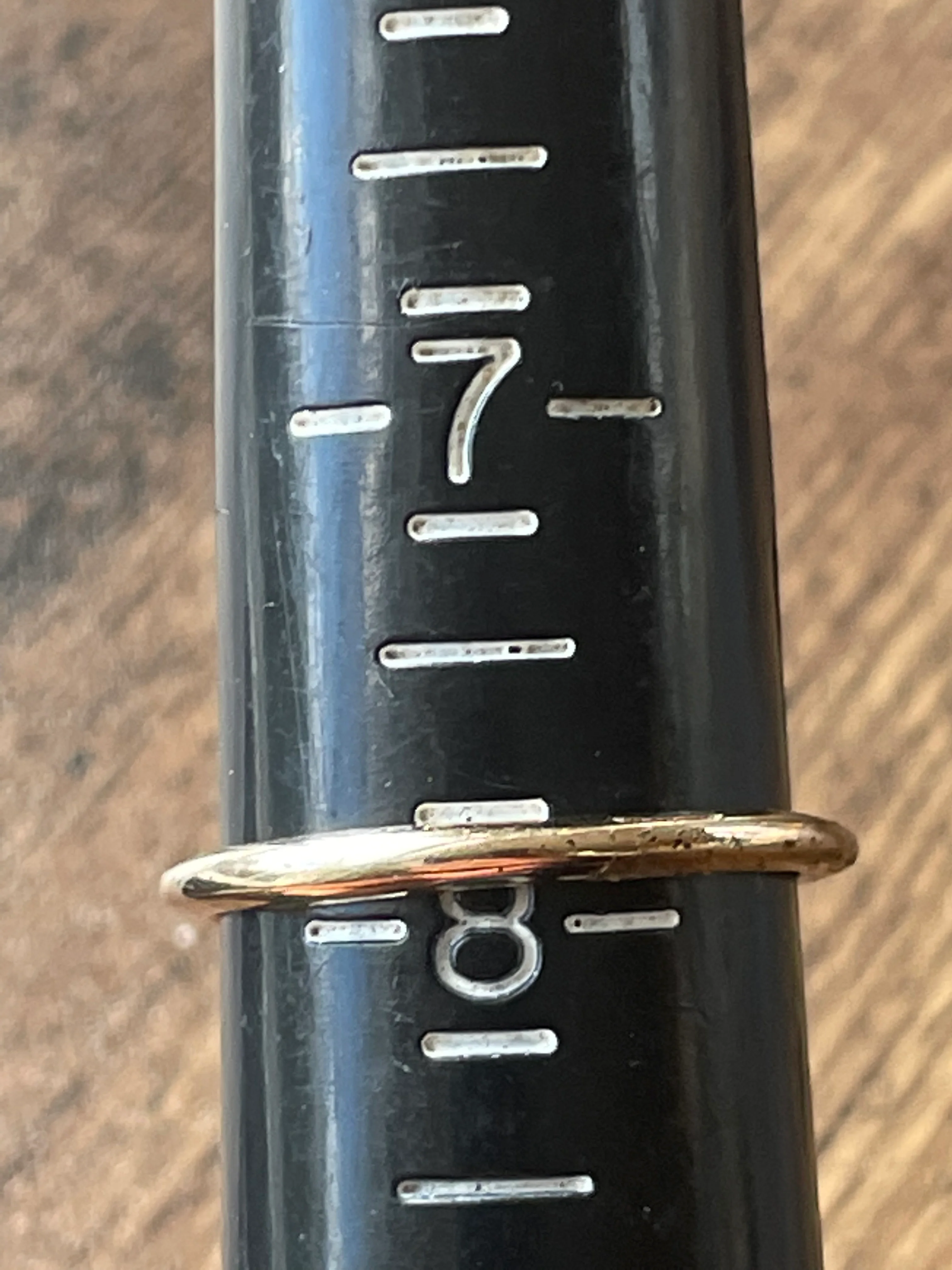 50s Gold Plated Garnet Ring - Image 11