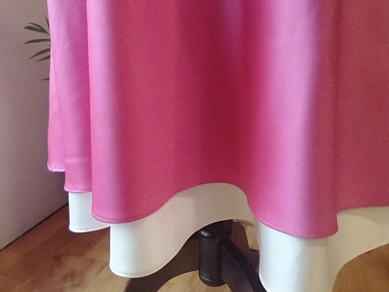 50s Hot Pink Midi Off The Shoulder Fit and Flare Prom Dress Women's Small by Alfredo Angelo - Image 6