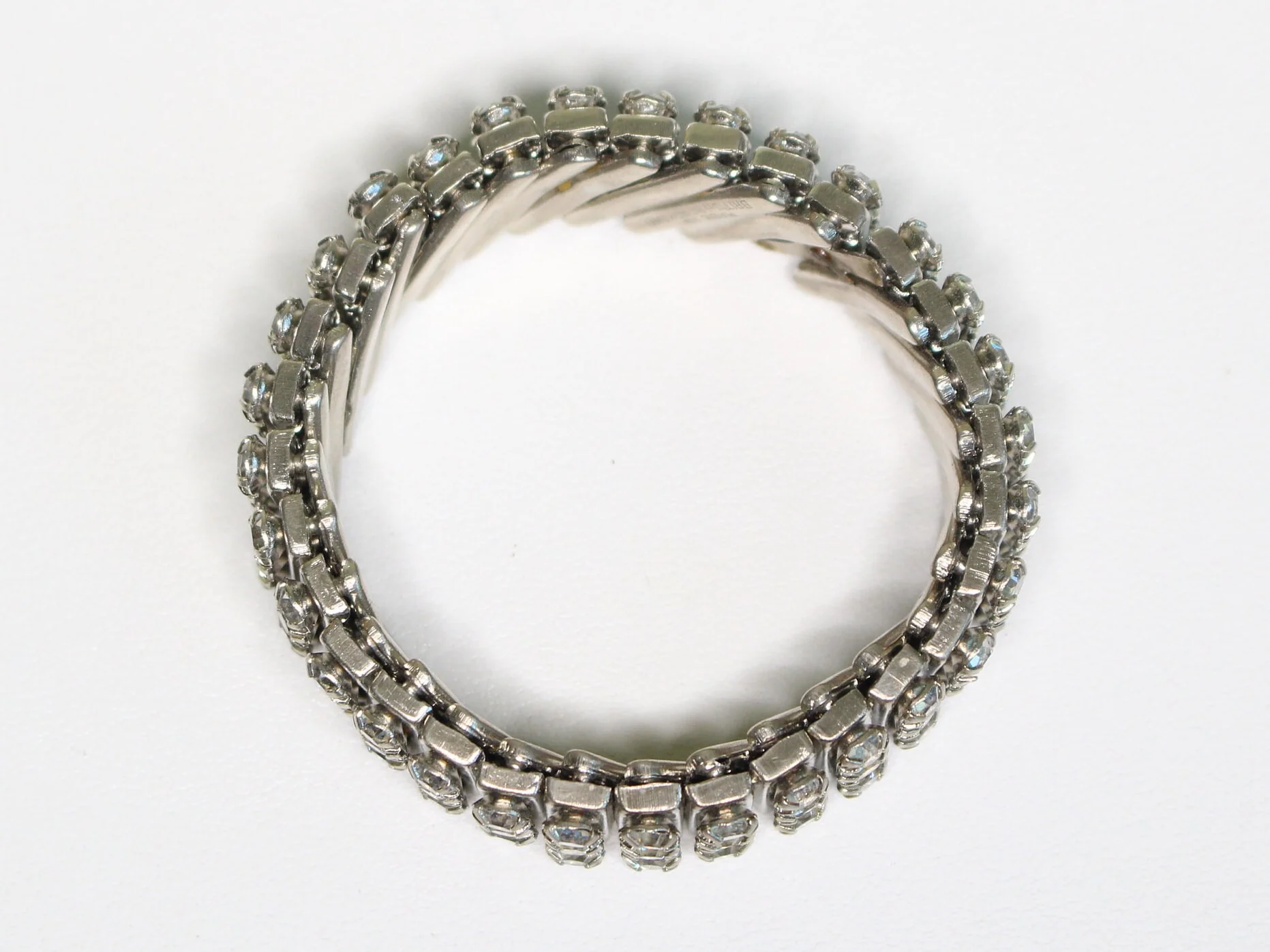 50s Icy Rhinestone Stretch Bracelet - Image 7