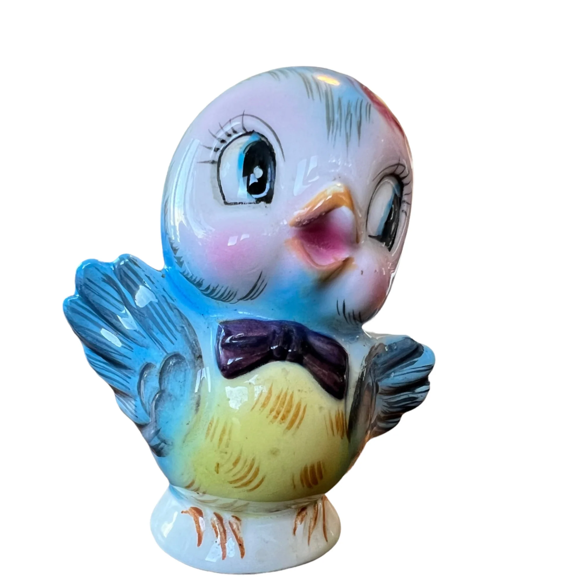 50s Mcm Mr And Mrs. Bluebird Ceramic Shakers Japan By Lefton - Image 16