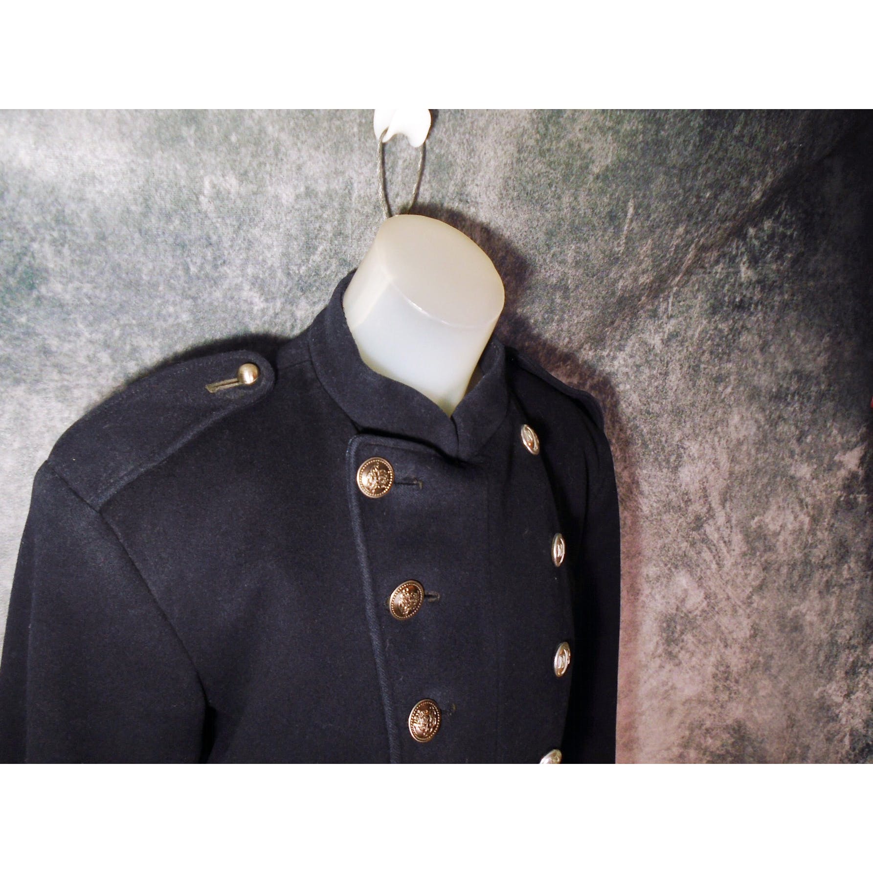 50s Men's National Fire Service Peacoat - Image 4