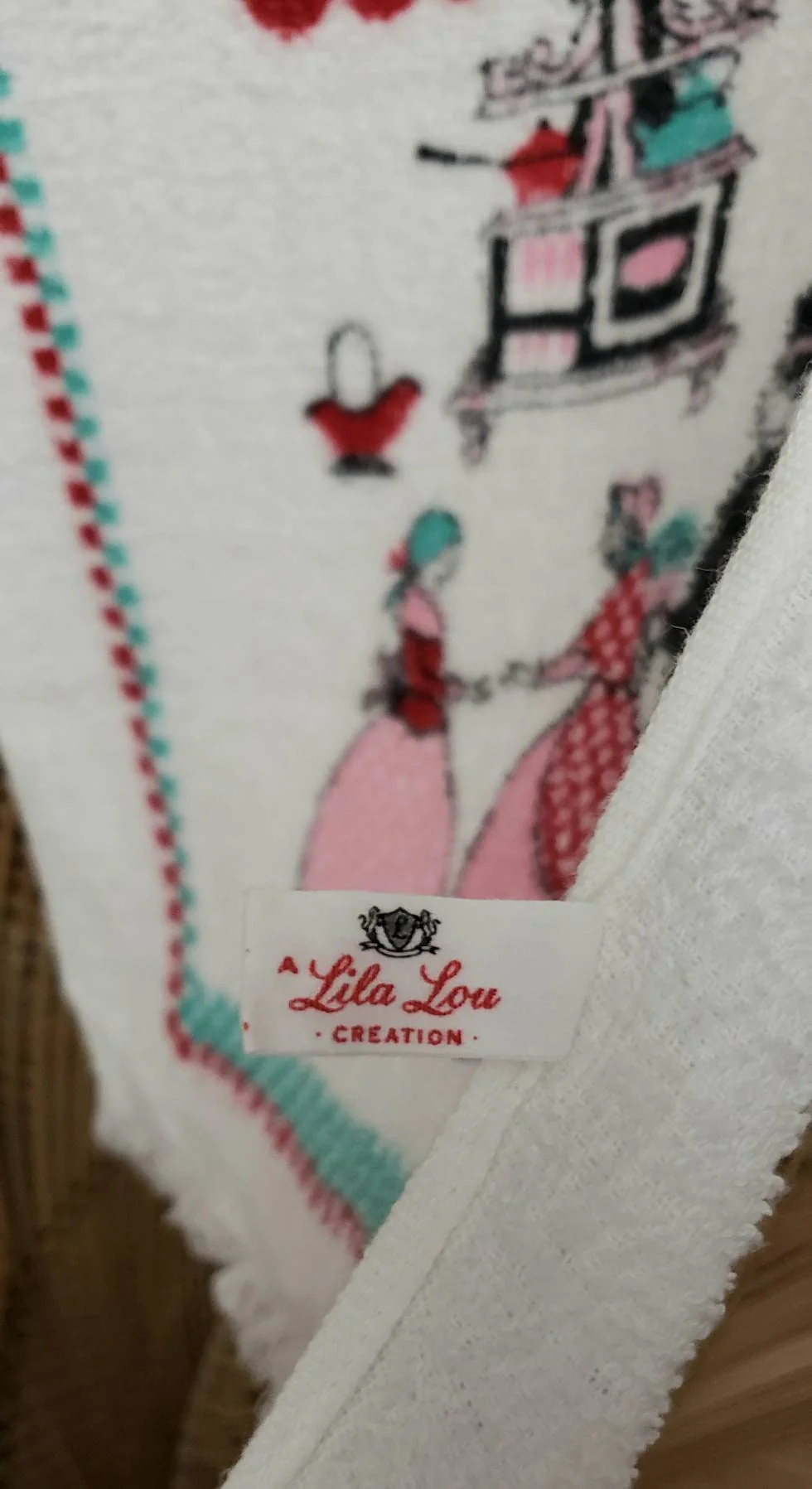50s My Prayer Kitchen Towel Franeo Vintage Housewarming Gift by Lila Lou Creations - Image 8