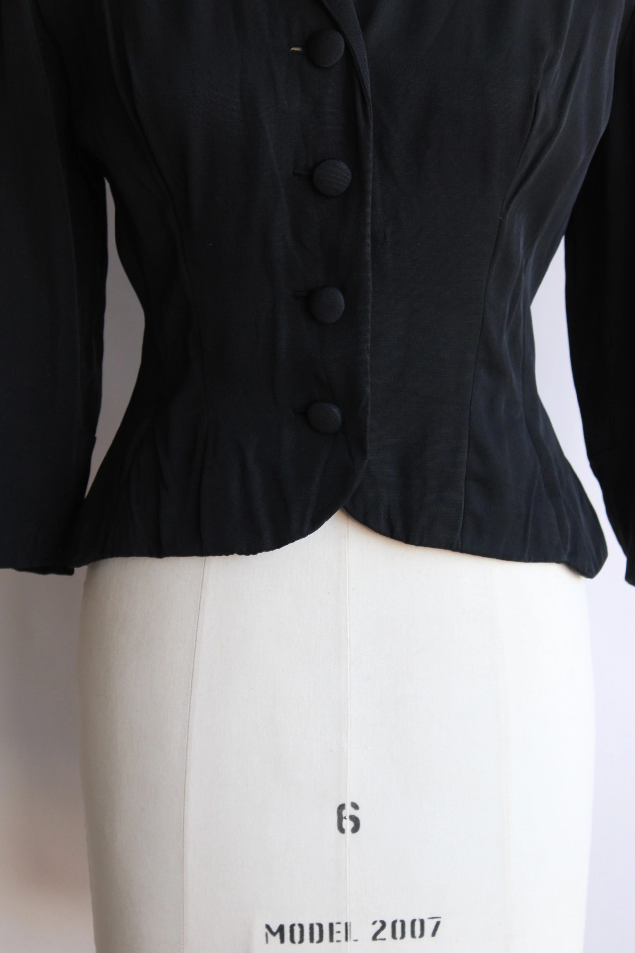 50s New Look Black Jacket - Image 4