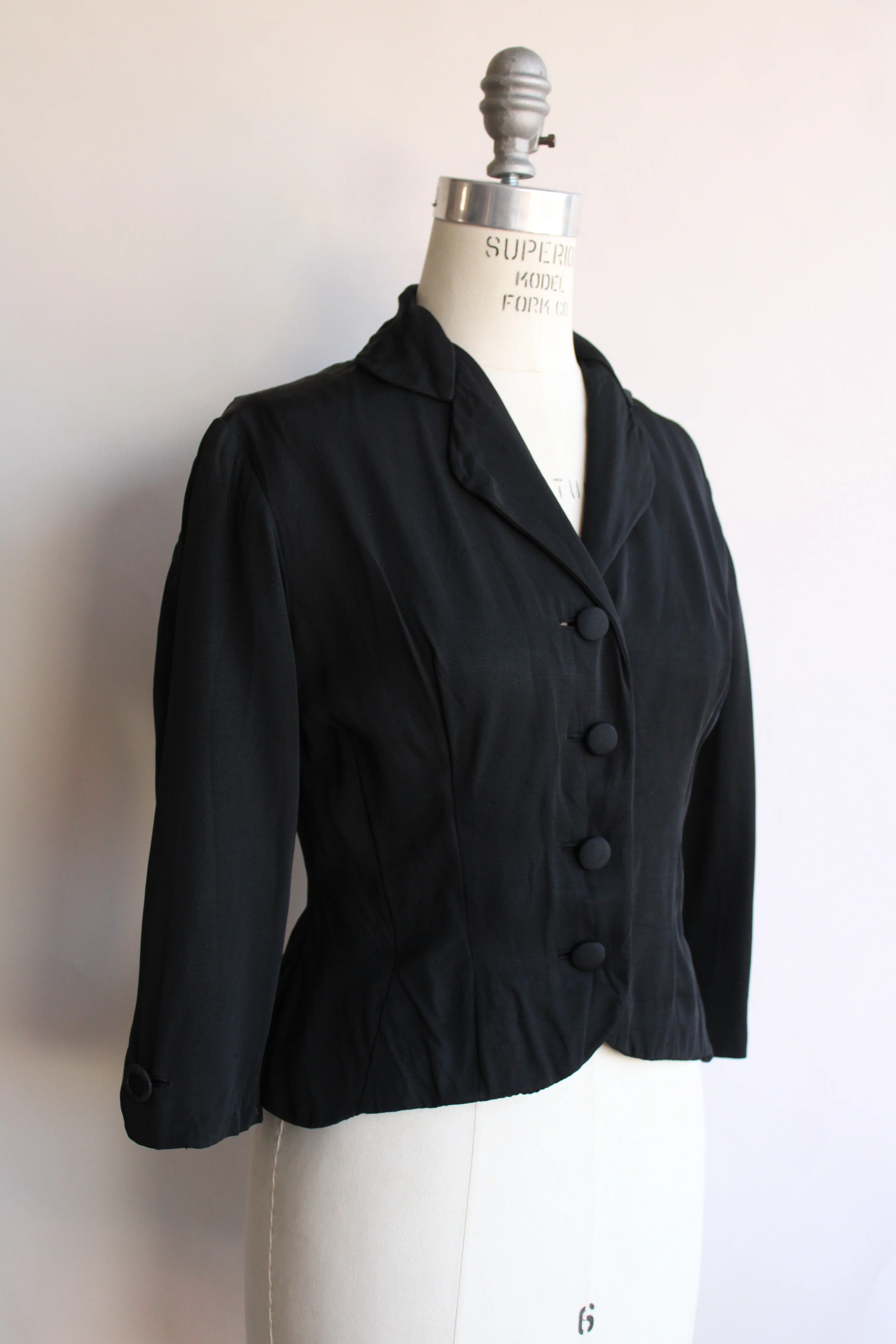 50s New Look Black Jacket - Image 6