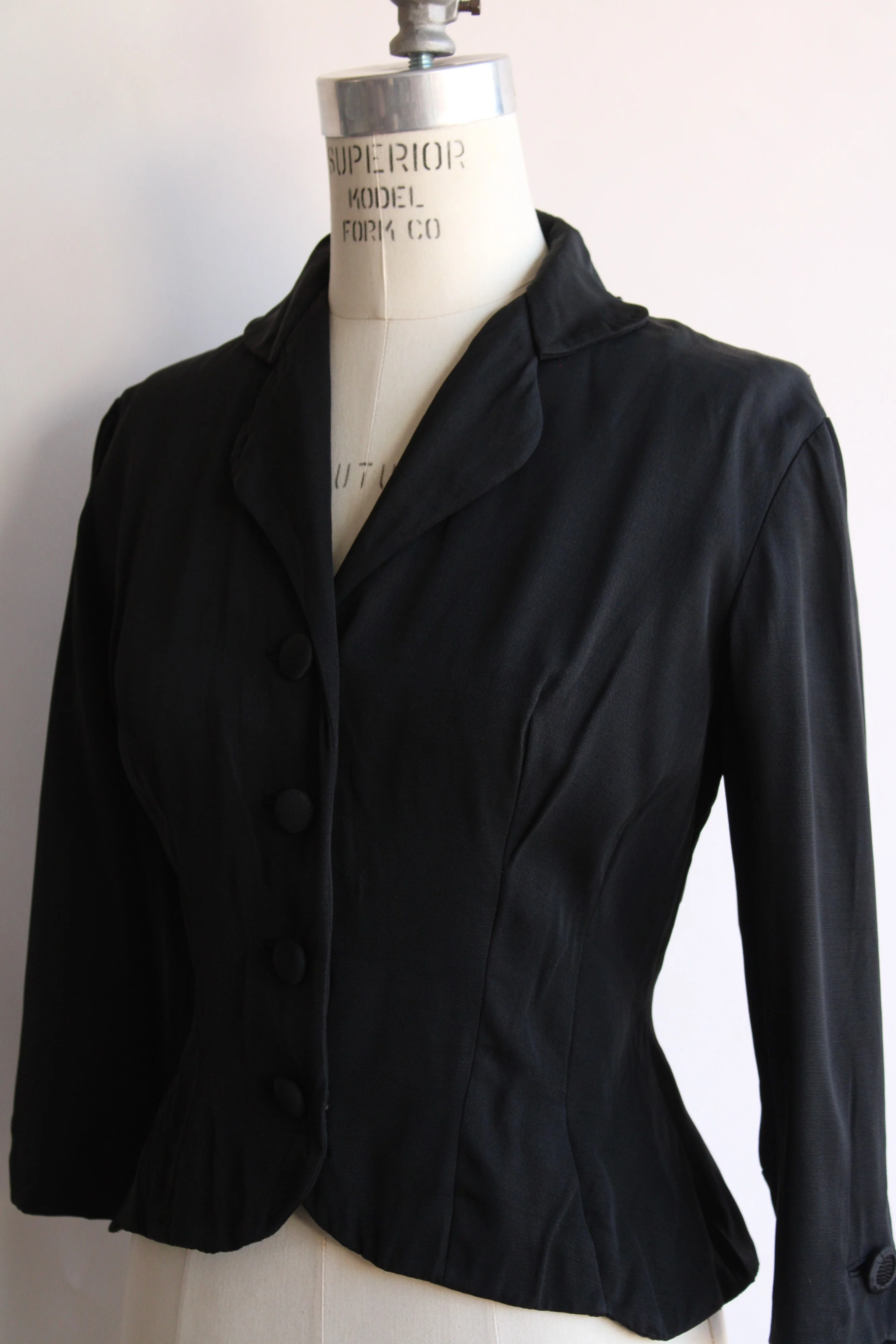50s New Look Black Jacket - Image 8