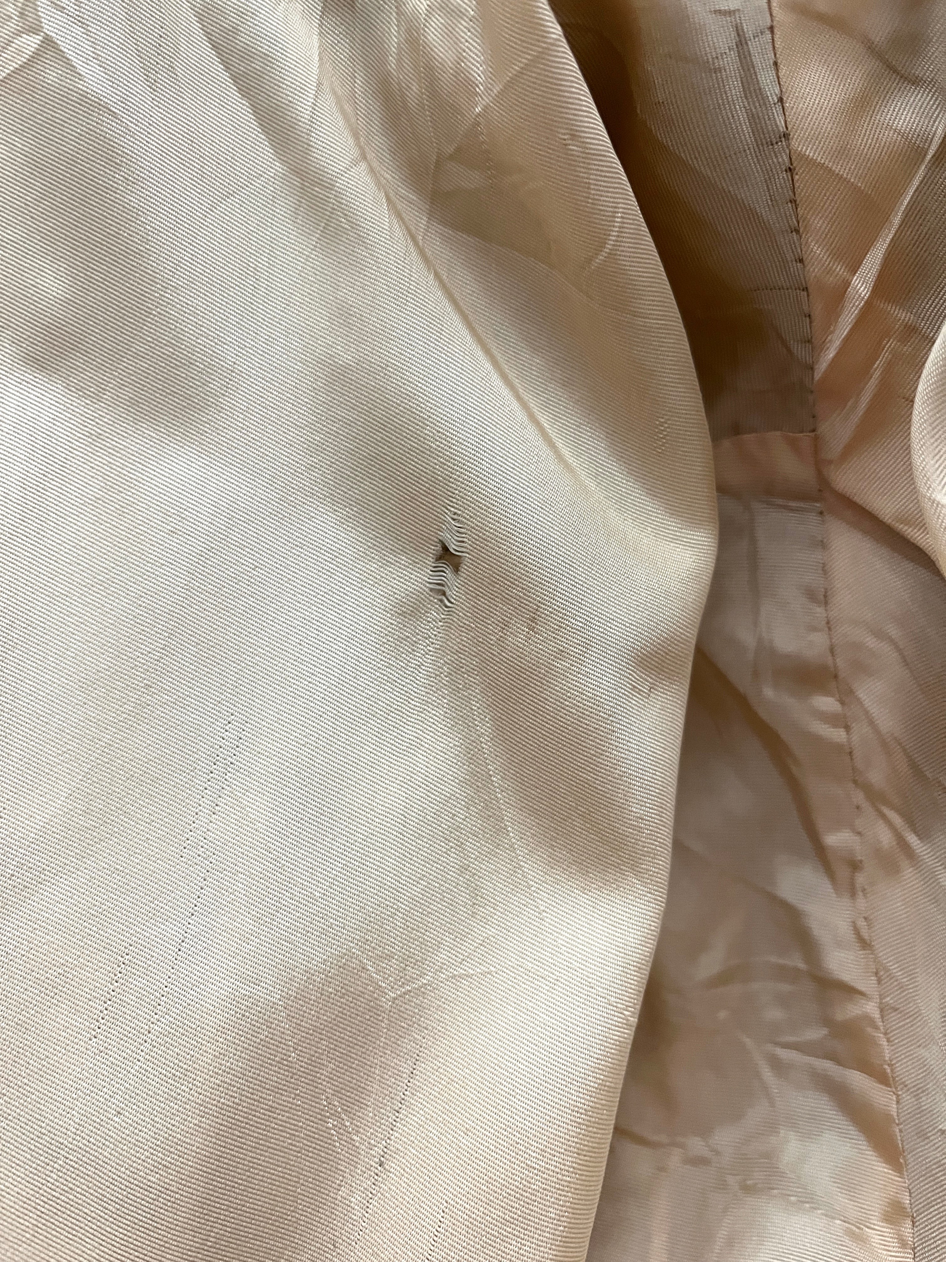 50s Oatmeal Wool Swing Coat With Pockets Arrow Detail By Jane Hunter - Image 10