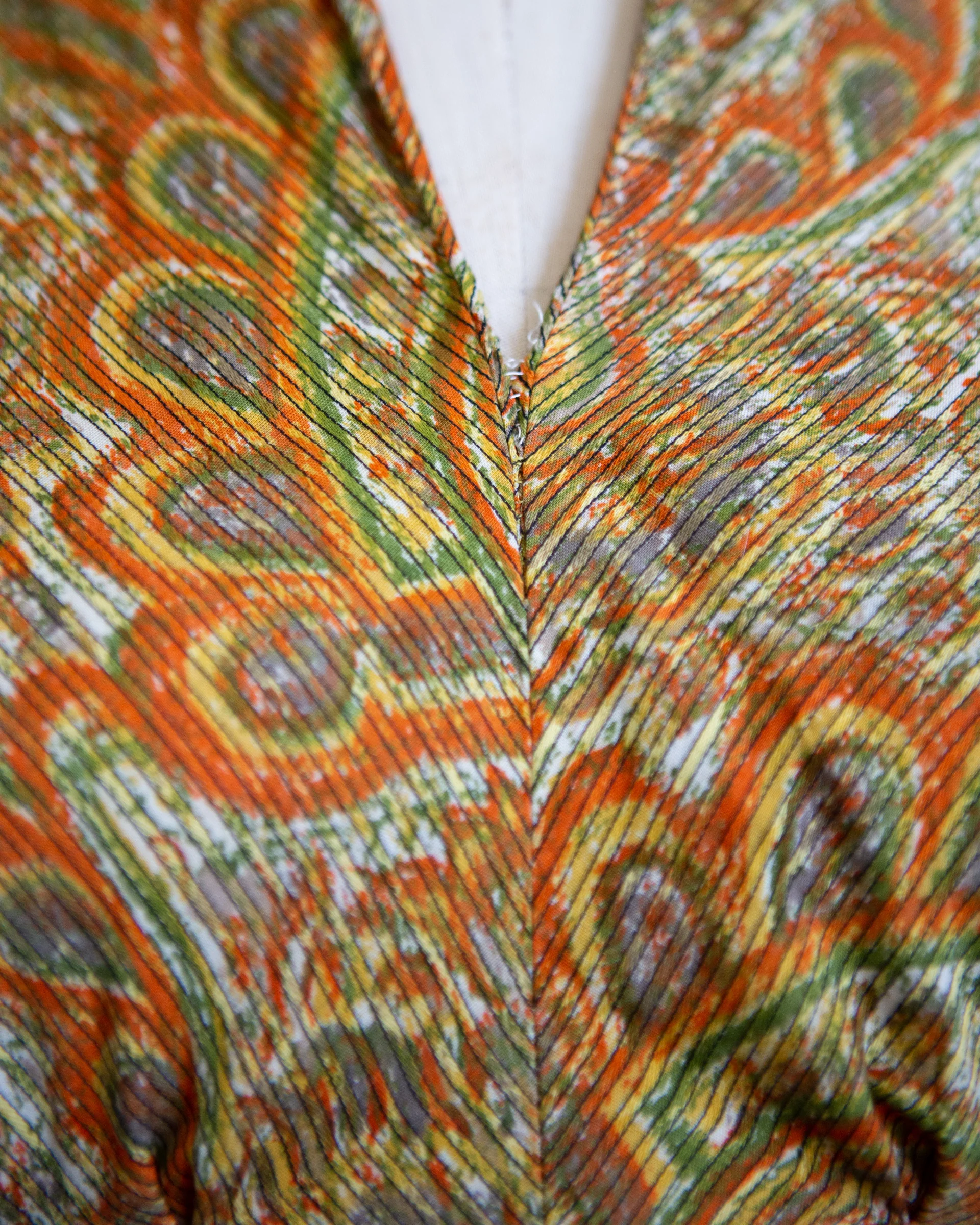 50s Paisley Cotton Dress By Claire Mccardell - Image 5