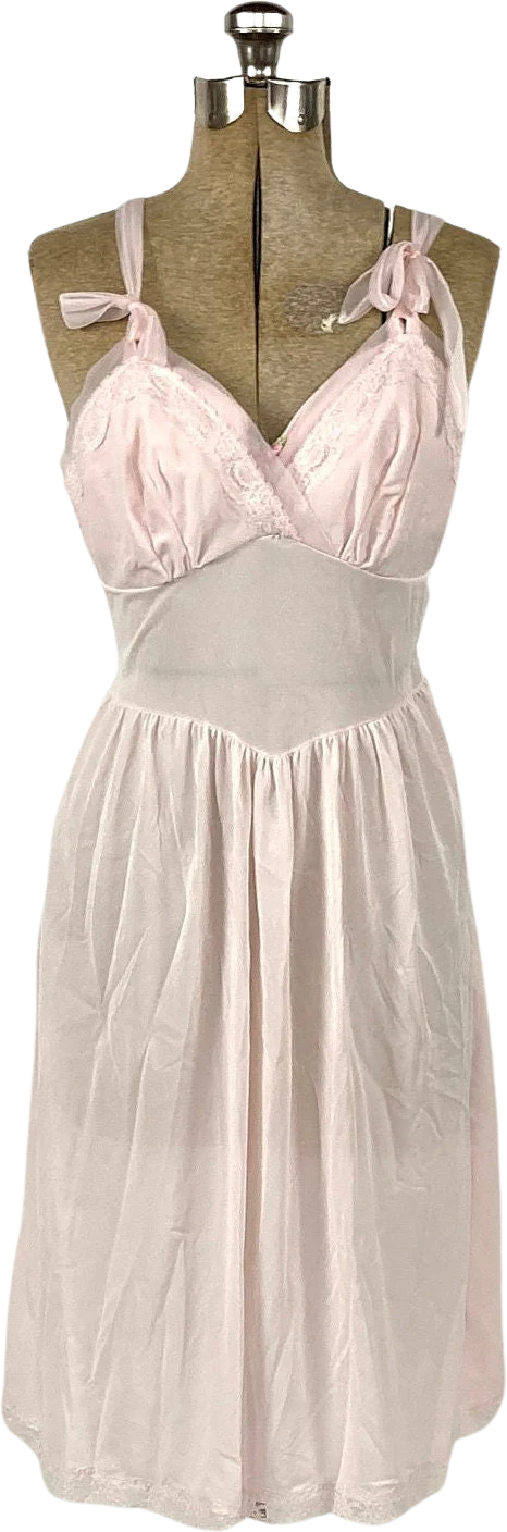 50s Pink Ballerina Grecian Slip Dress Ballet Empire Goddess Ethereal Maxi Dress Gathered Draped Party Vintage Slip Dress Ruched Sheer Dress by Charmode