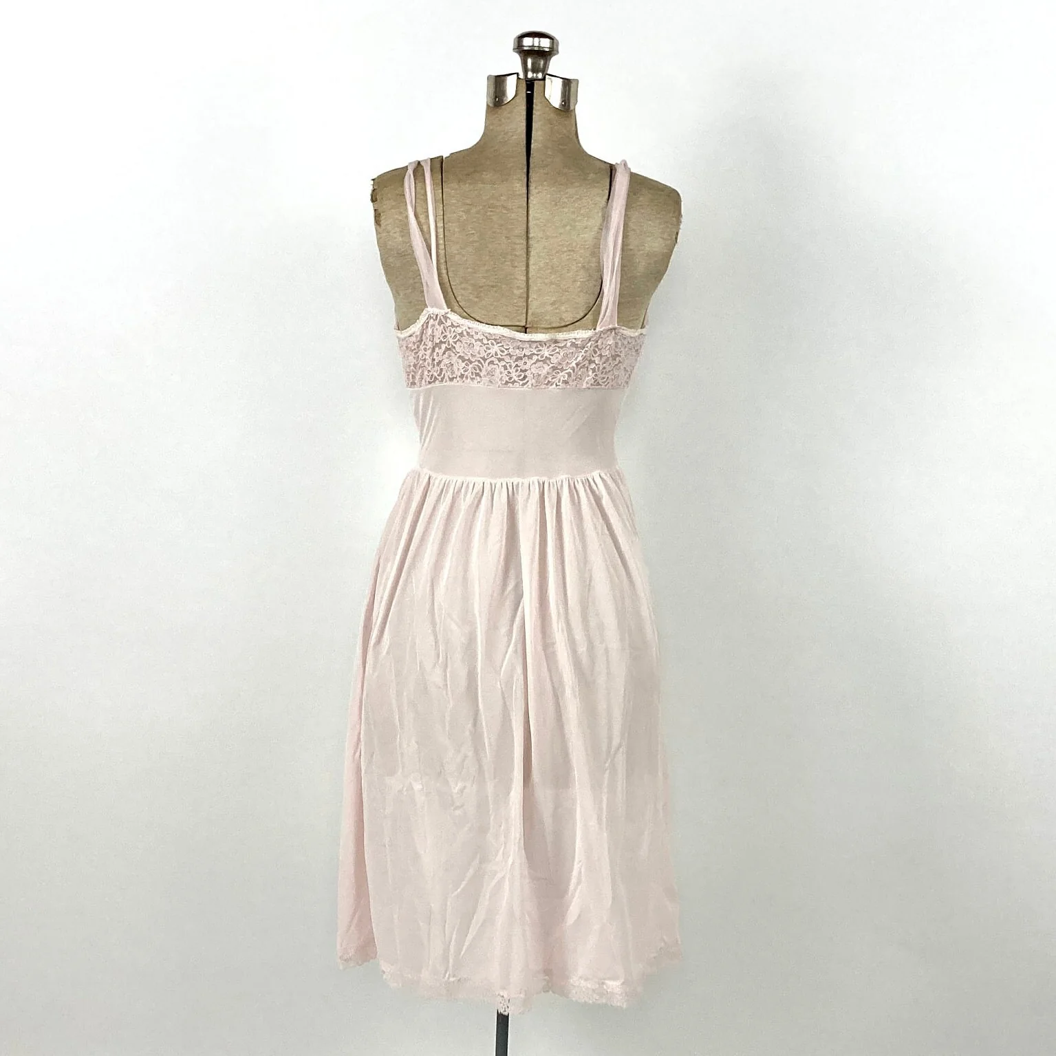 50s Pink Ballerina Grecian Slip Dress Ballet Empire Goddess Ethereal Maxi Dress Gathered Draped Party Vintage Slip Dress Ruched Sheer Dress by Charmode - Image 4