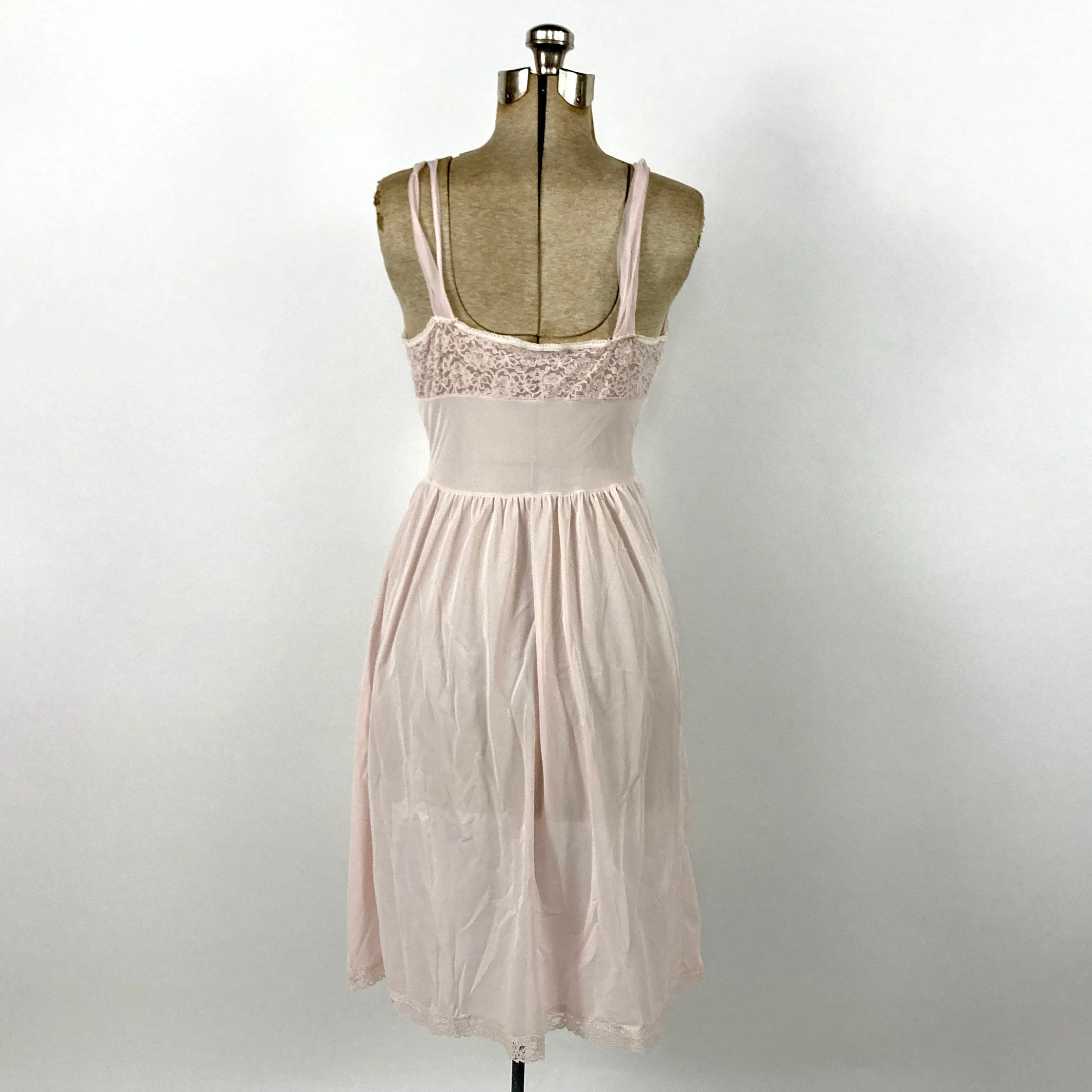 50s Pink Ballerina Grecian Slip Dress Ballet Empire Goddess Ethereal Maxi Dress Gathered Draped Party Vintage Slip Dress Ruched Sheer Dress by Charmode - Image 7