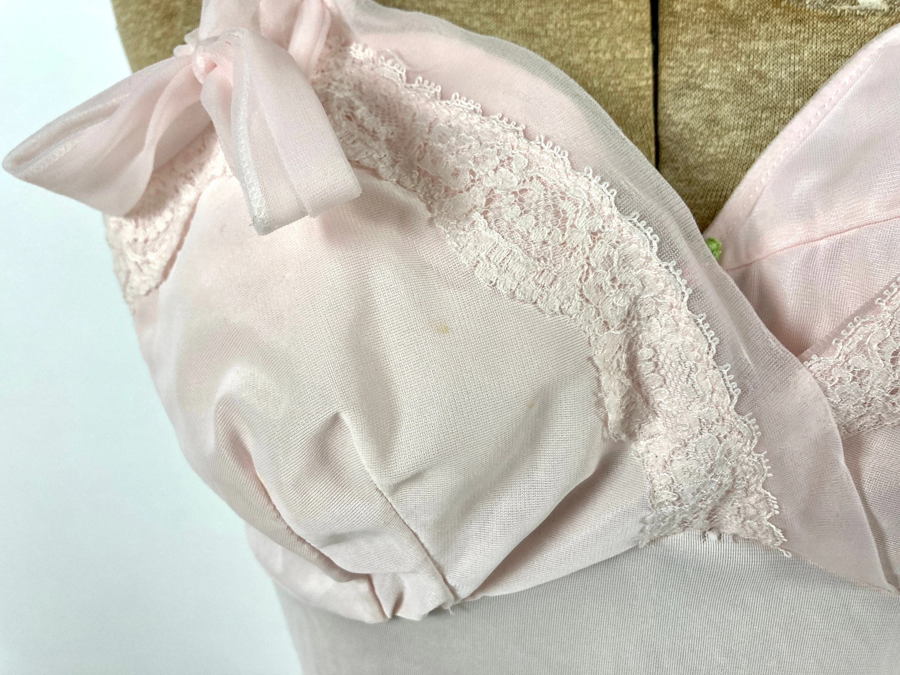 50s Pink Ballerina Grecian Slip Dress Ballet Empire Goddess Ethereal Maxi Dress Gathered Draped Party Vintage Slip Dress Ruched Sheer Dress by Charmode - Image 8