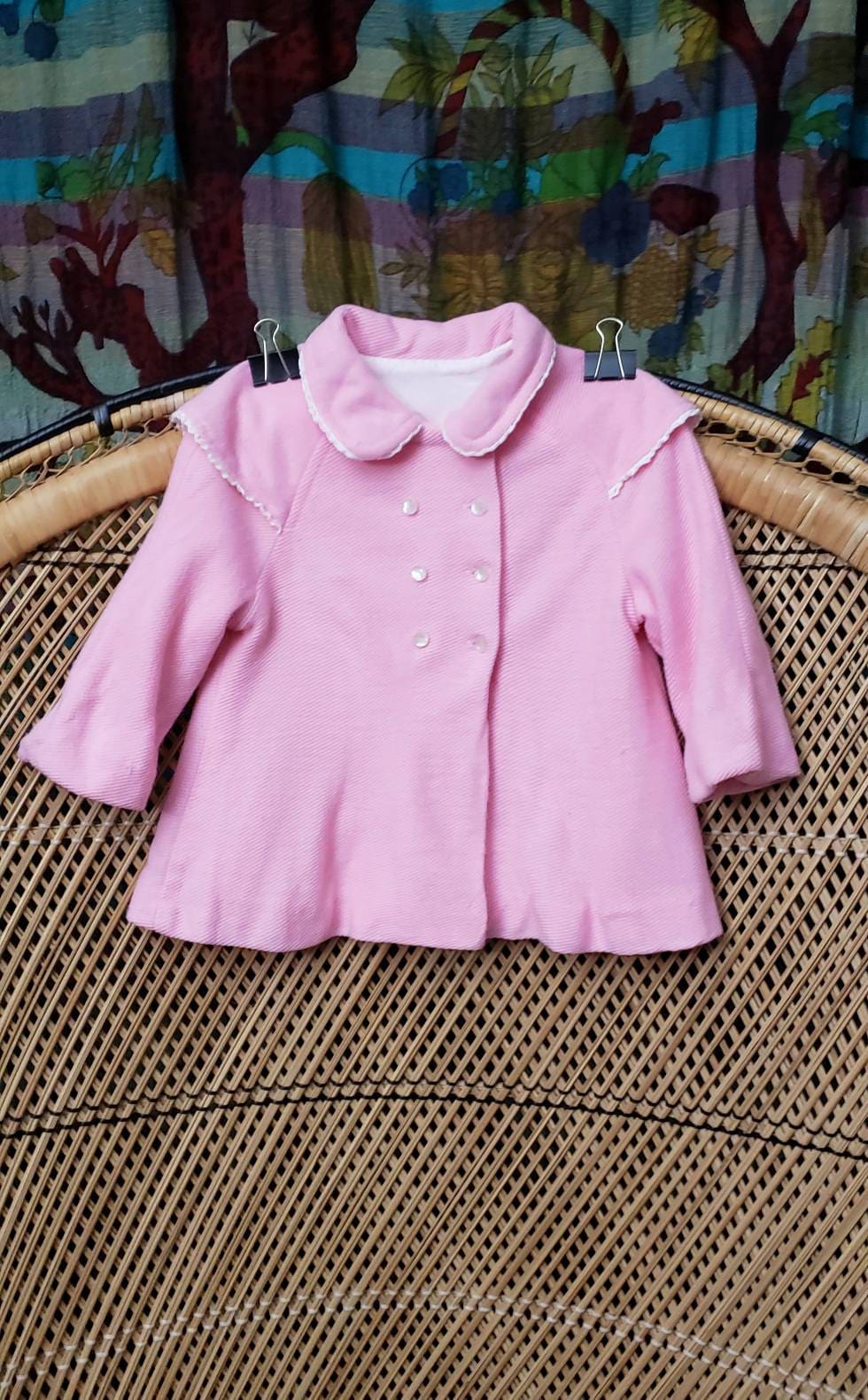 50s Pink Girls Coat - Image 2
