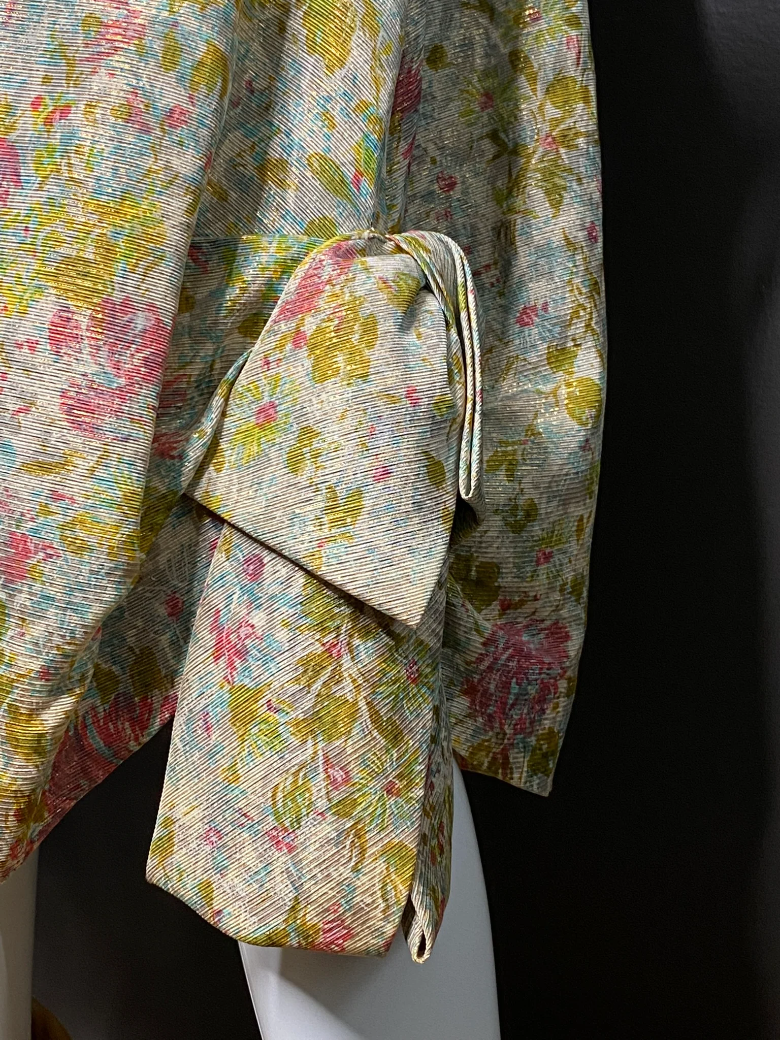 50s Pink Green Blue Gold Julius Garfinckel Dress By Debutante - Image 5