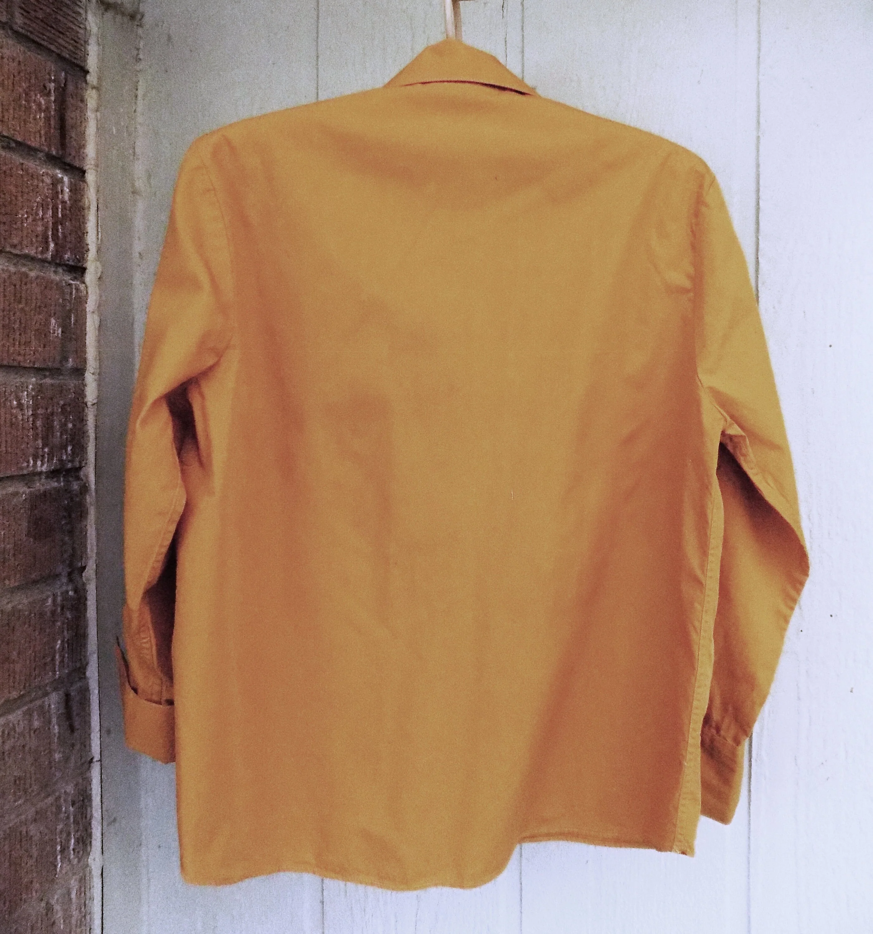 50s Rare "jaimsie" Mustard Colored Long Sleeve Girl's Shirt Rockabilly Age 12 Cotton Deadstock Swing Rnr - Image 7
