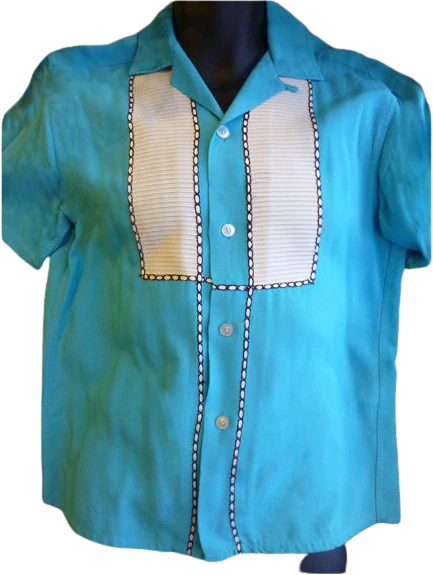 50s Rare -rockabilly -resort- Gene Vincent -atomic-Virgin Islands- Shirt by Spanish Main