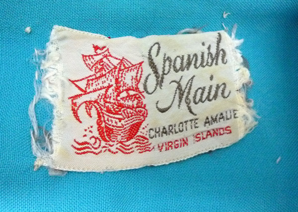 50s Rare -rockabilly -resort- Gene Vincent -atomic-Virgin Islands- Shirt by Spanish Main - Image 5