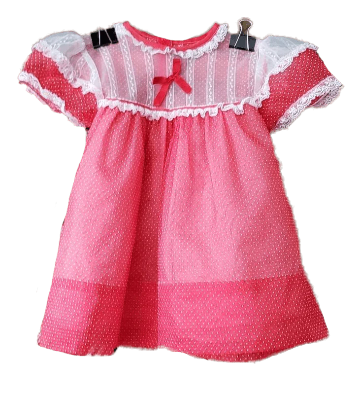 50s Red and White Polka Dots Dress Girls