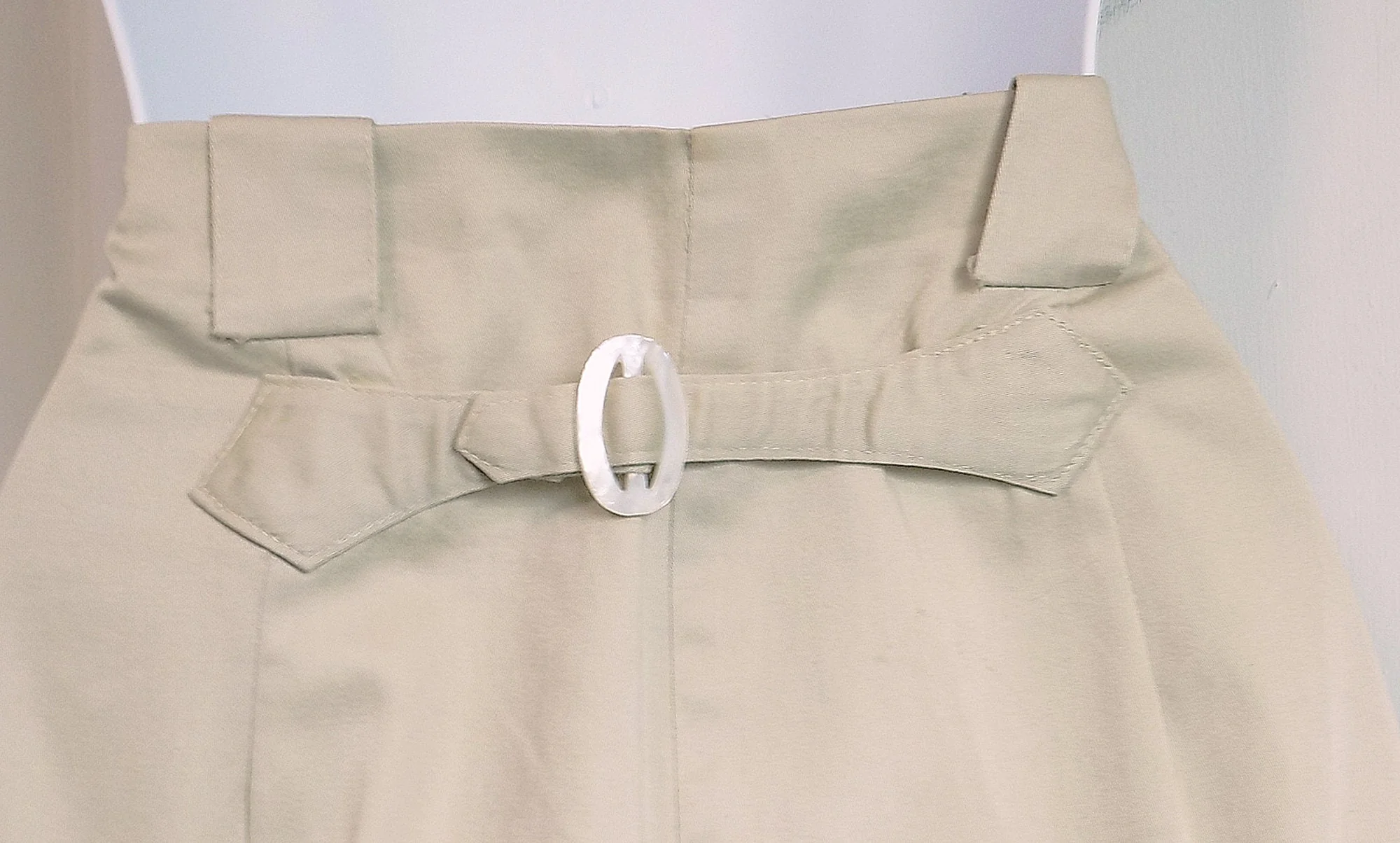 50s Rex Bell Western Pants with Mother of Pearl Snaps and Buckle M Cotton Side Metal Zipper No Hem - Image 3