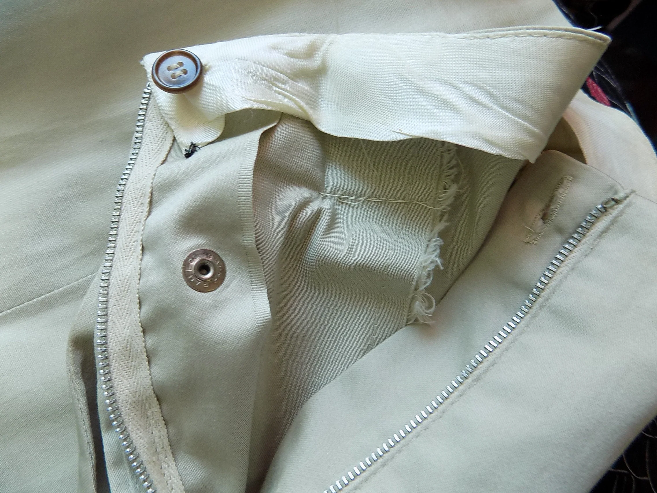 50s Rex Bell Western Pants with Mother of Pearl Snaps and Buckle M Cotton Side Metal Zipper No Hem - Image 6