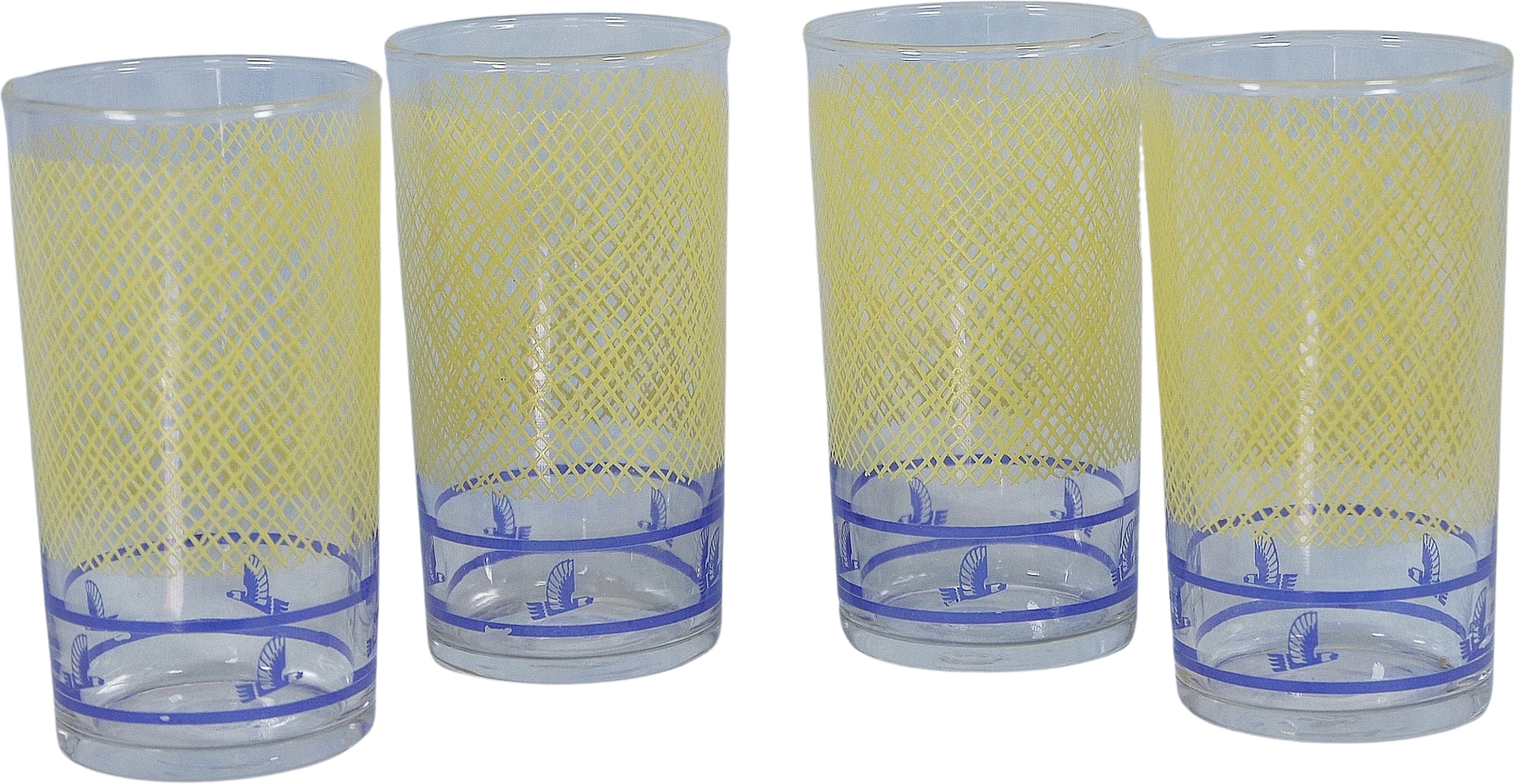 50s Richfield Oil Eagle Libbey Safedge Glasses In Box By Libbey - Image 2