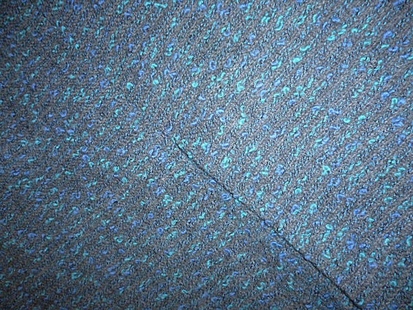 50s Rockabilly Turquoise and Gray Wiggle Skirt Nubby Atomic Mcm Liz Taylor Sex Kitten S Slubs - Image 3