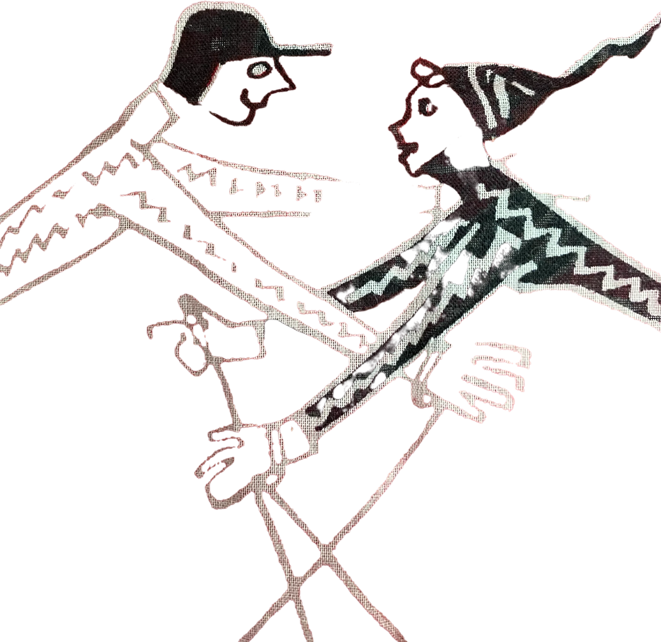 50s Slalom Ski Jump Hankerchief By Dessin Depose - Image 2