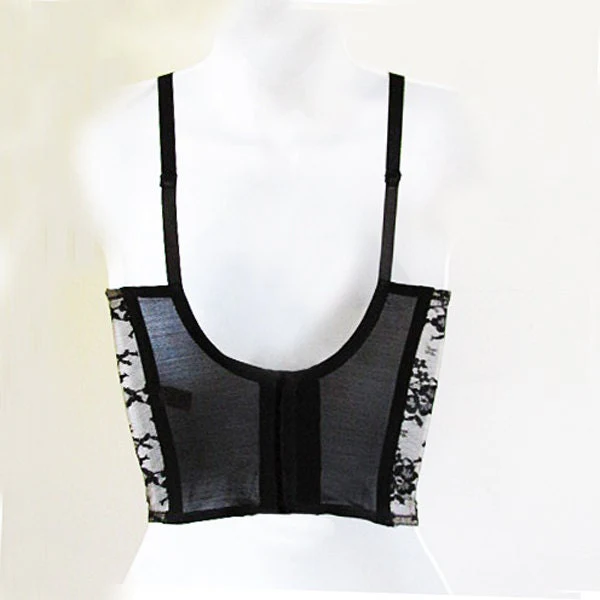50s "sweet Nothing" Long Line Bra Bustier Corset 34c Sex Kitten Lingerie Pin Up Vixen by Maidenform - Image 2