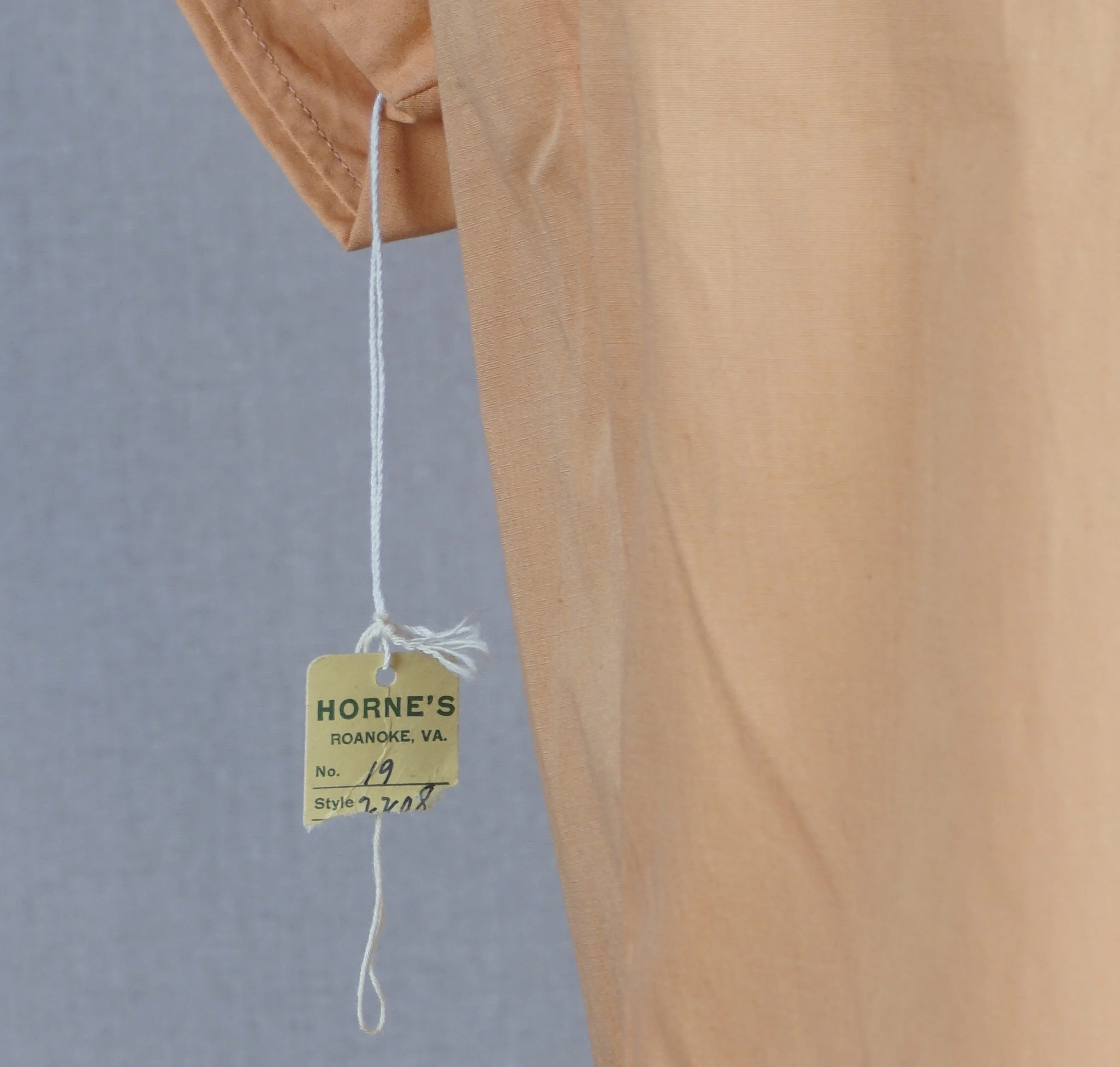50s Tangerine Cotton Button Front Shirt Nwt By Adelaar - Image 5