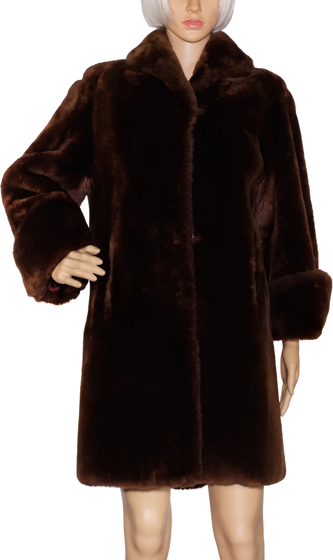 50s Teddy Bear Mouton Coat By Livingstons