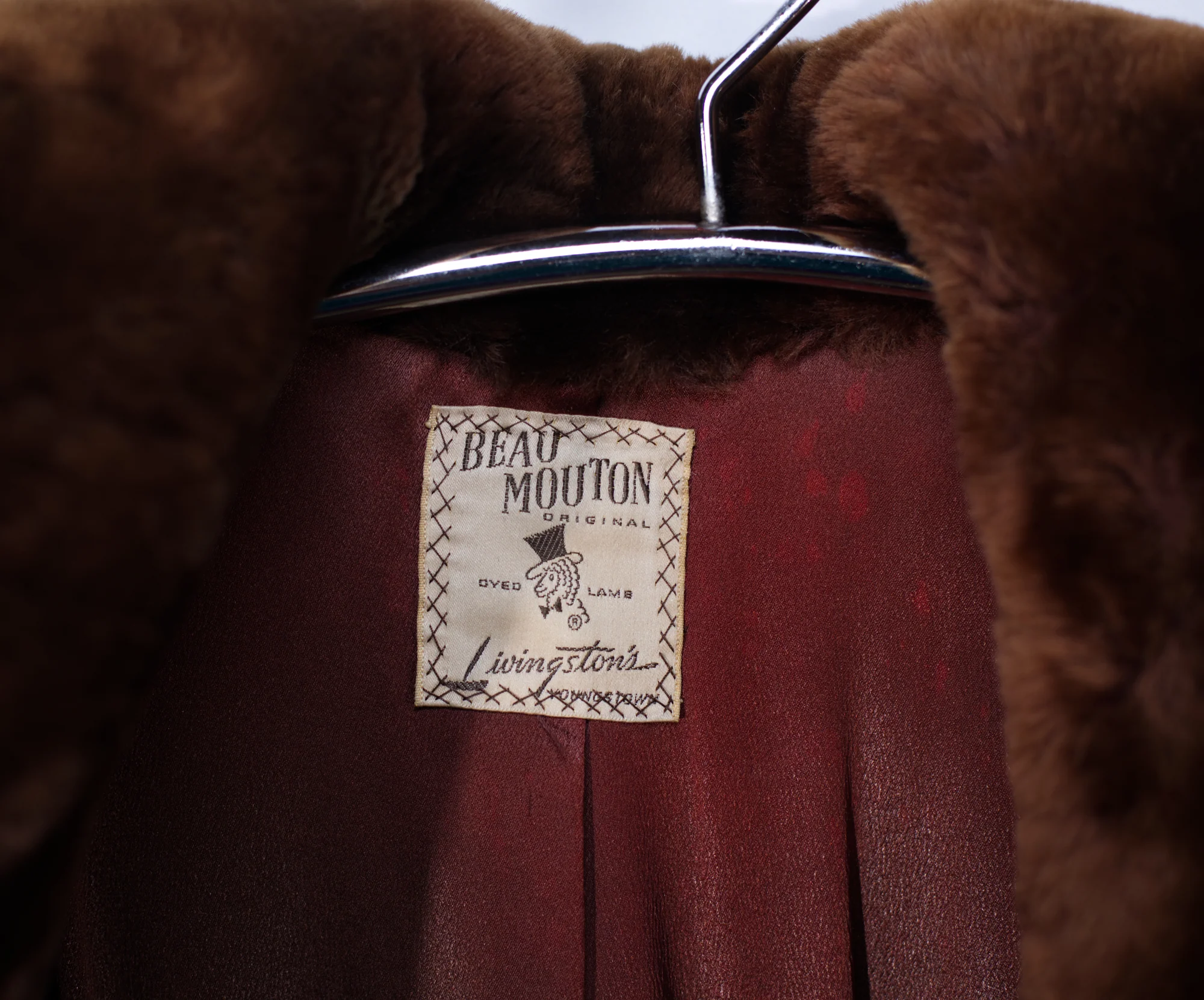 50s Teddy Bear Mouton Coat By Livingstons - Image 7