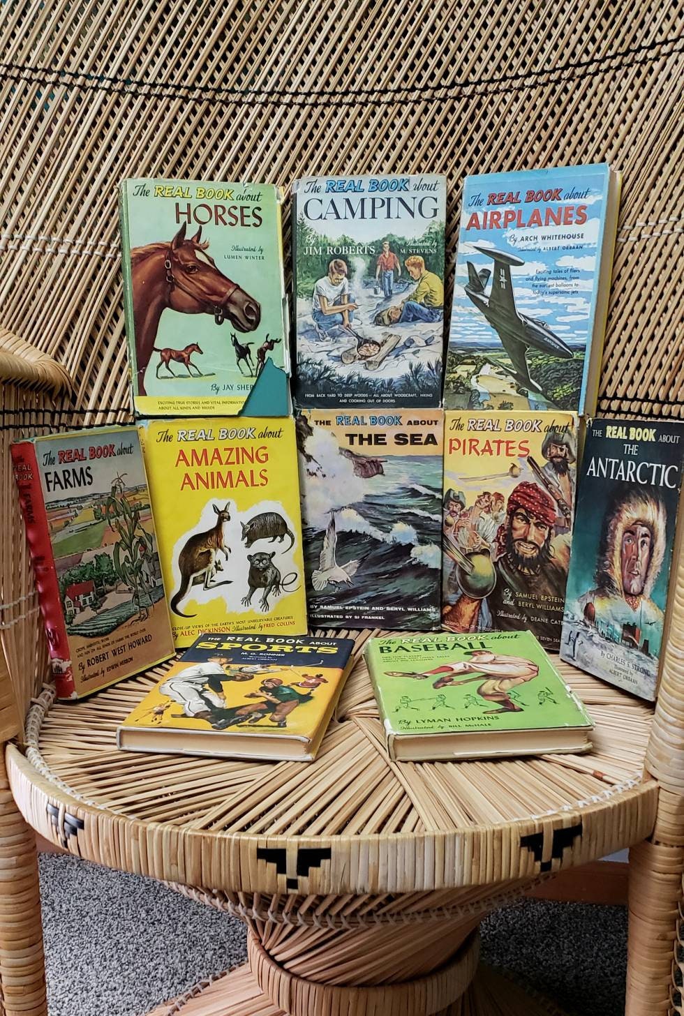 50s The Real Book About Set of 10 The Real Book About The Sea Pirates Horses Amazing Animals Baseball Camping Farms Antarctica and More by Arch Whitehouse - Image 2