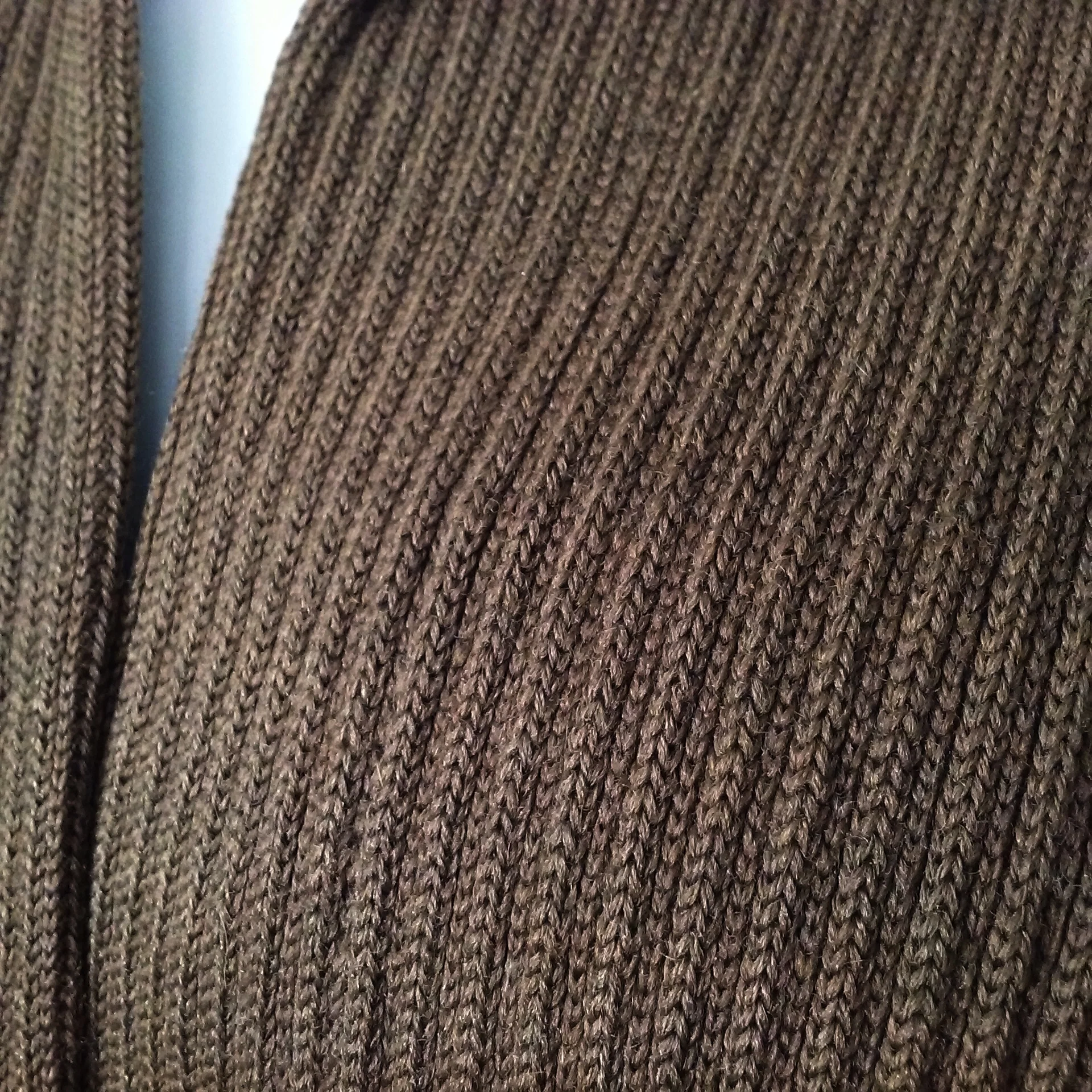 50s Thick Ribbed Knit Open Cardigan Sweater Varsity By Albion Sweater Award Albion Knitting Mills Los Angeles Made In Usa - Image 5