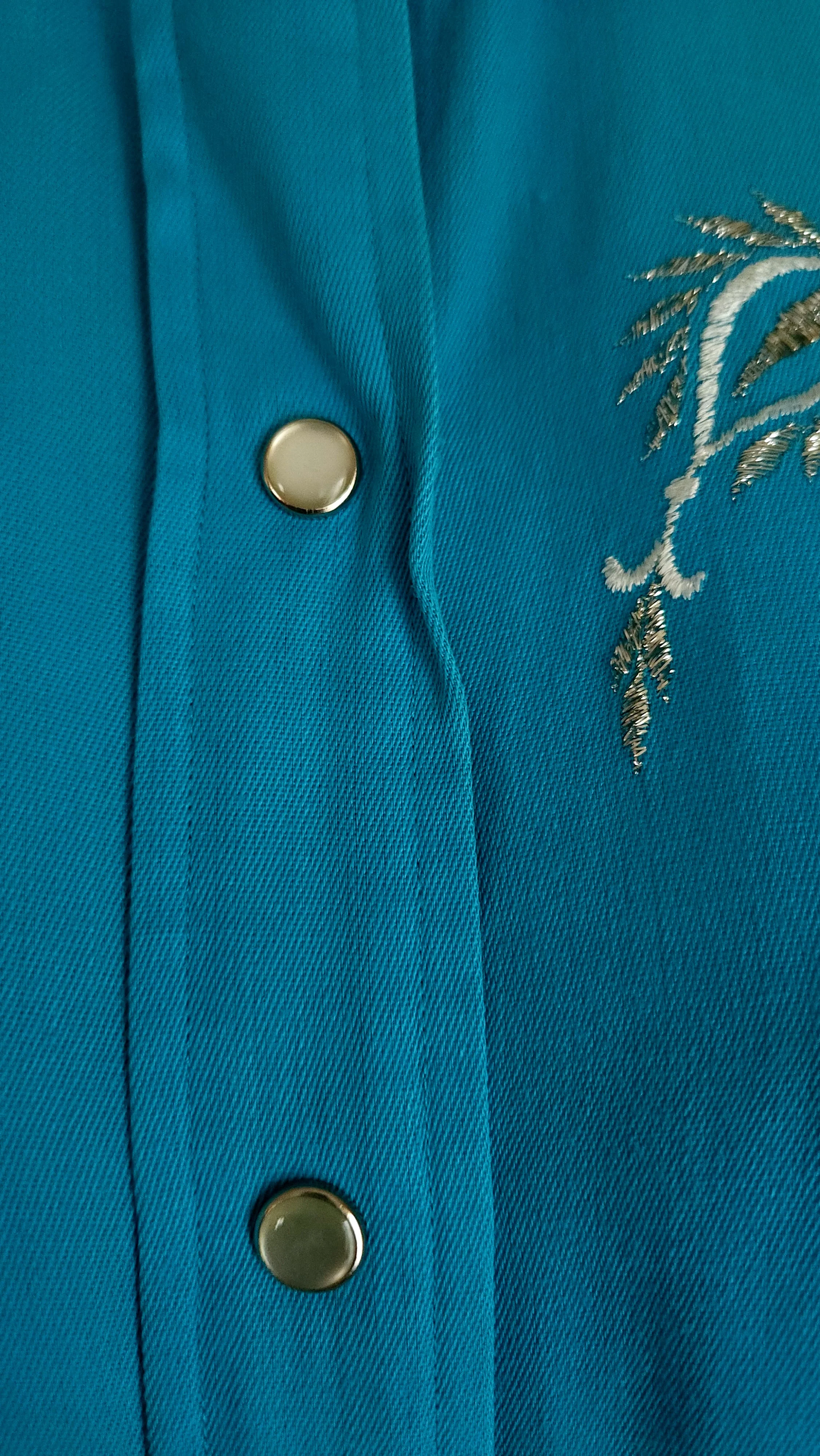50s Turqoise And Silver Embroidered Western Suit By H Bar C Ranchwear - Image 8