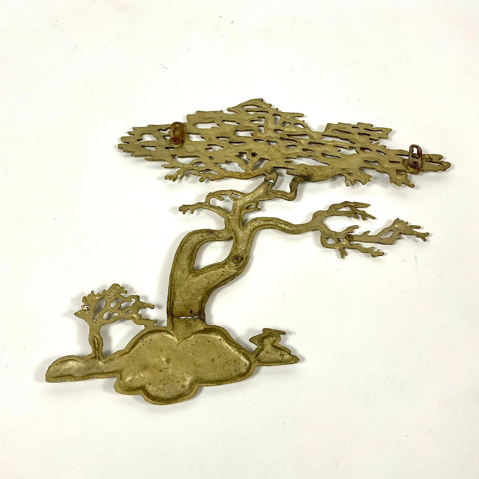 50s Vintage Brass Tree of Life Japan Bonsai Mcm Metal Large Wall Art Hanging Figurine Sculpture - Image 2