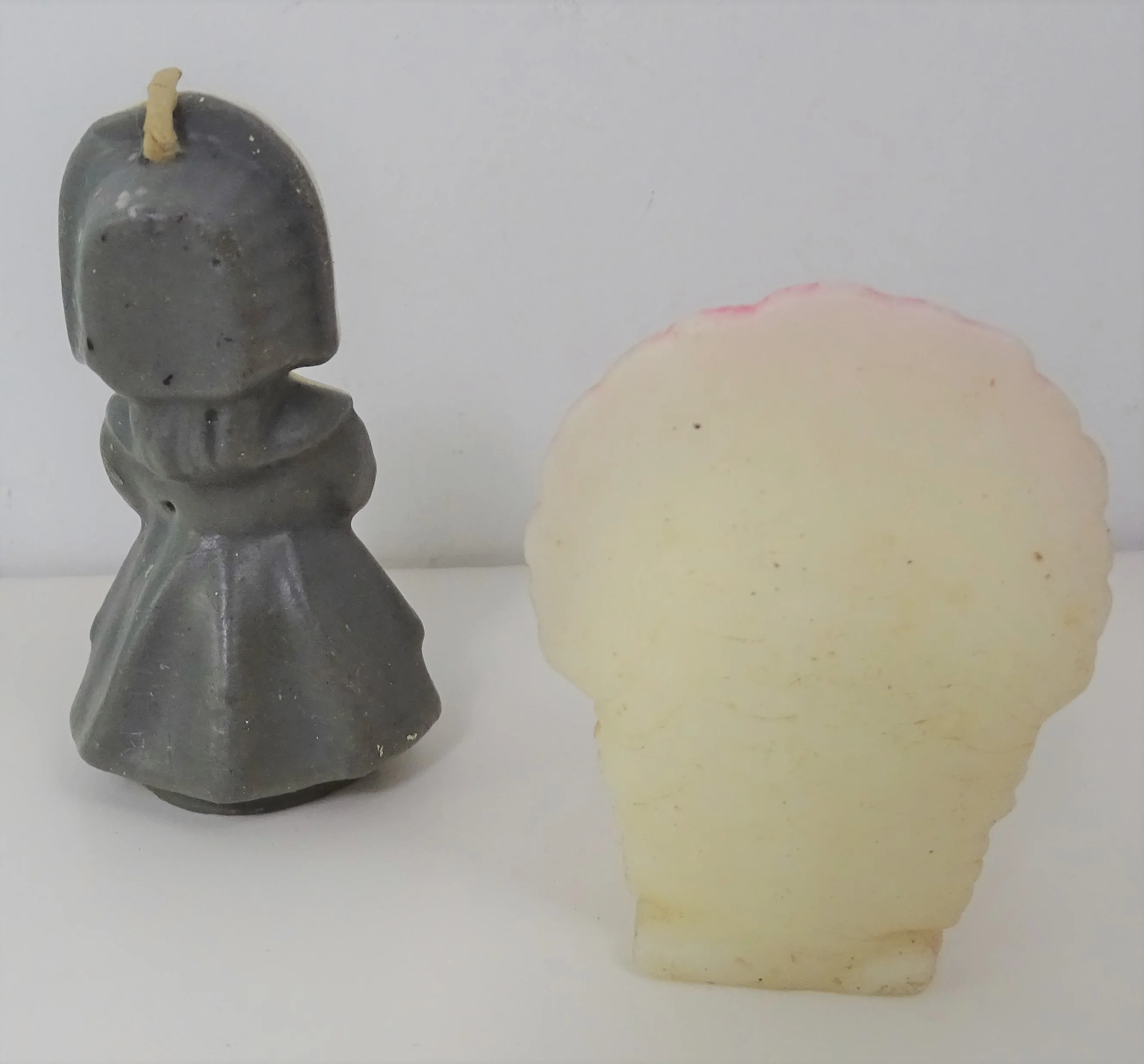 50s Vintage Pilgrim Girl Turkey Thanksgiving Candle - Image 5